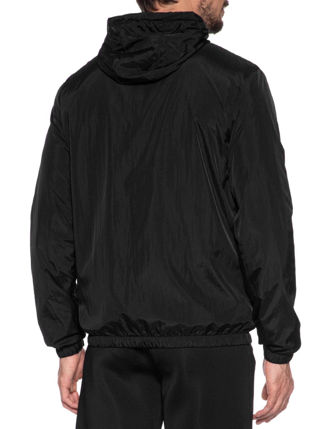 Jaqueta Masculia Corta Vento Com Capuz Preto '2 Essential