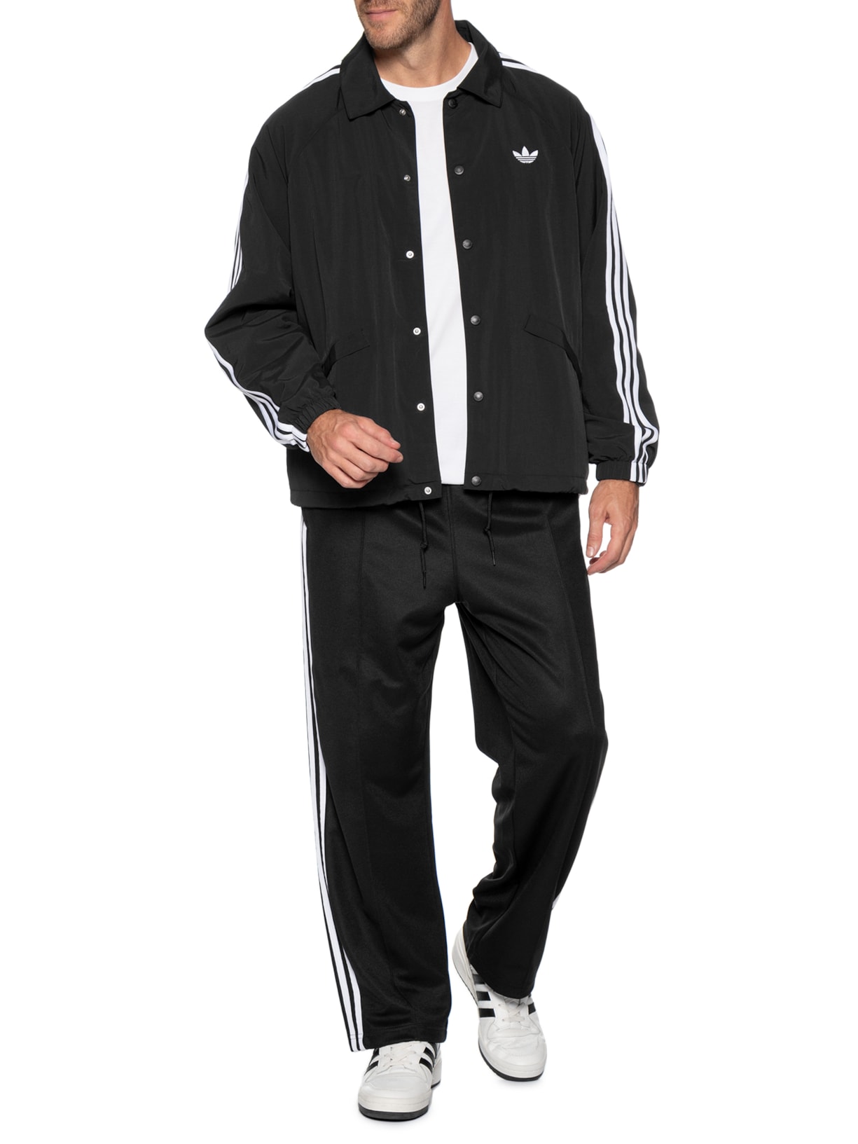 Jaqueta Masculina 3 Stripes Preto Adidas Originals