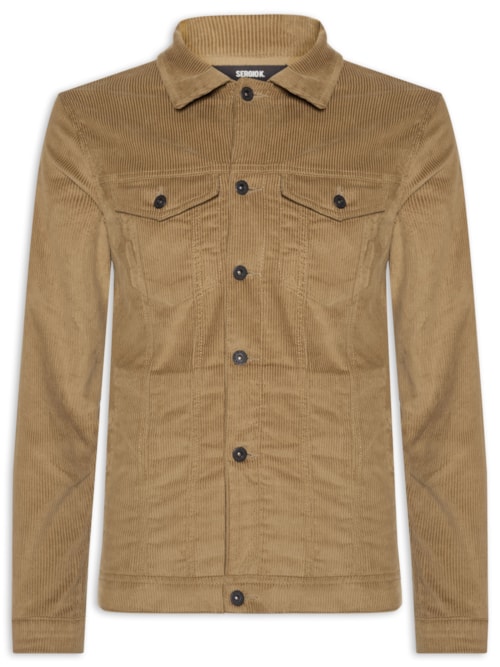 Jaqueta Masculina 5 Pockets Cotelê - Marrom