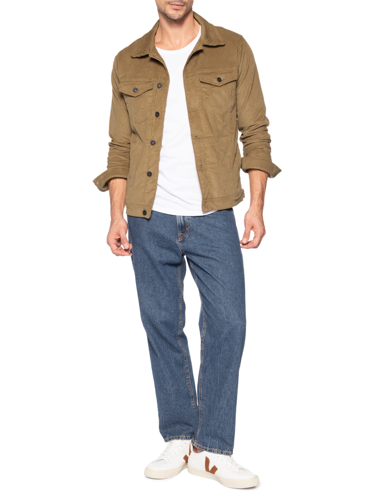 Jaqueta Masculina 5 Pockets Cotelê Marrom Sergio K