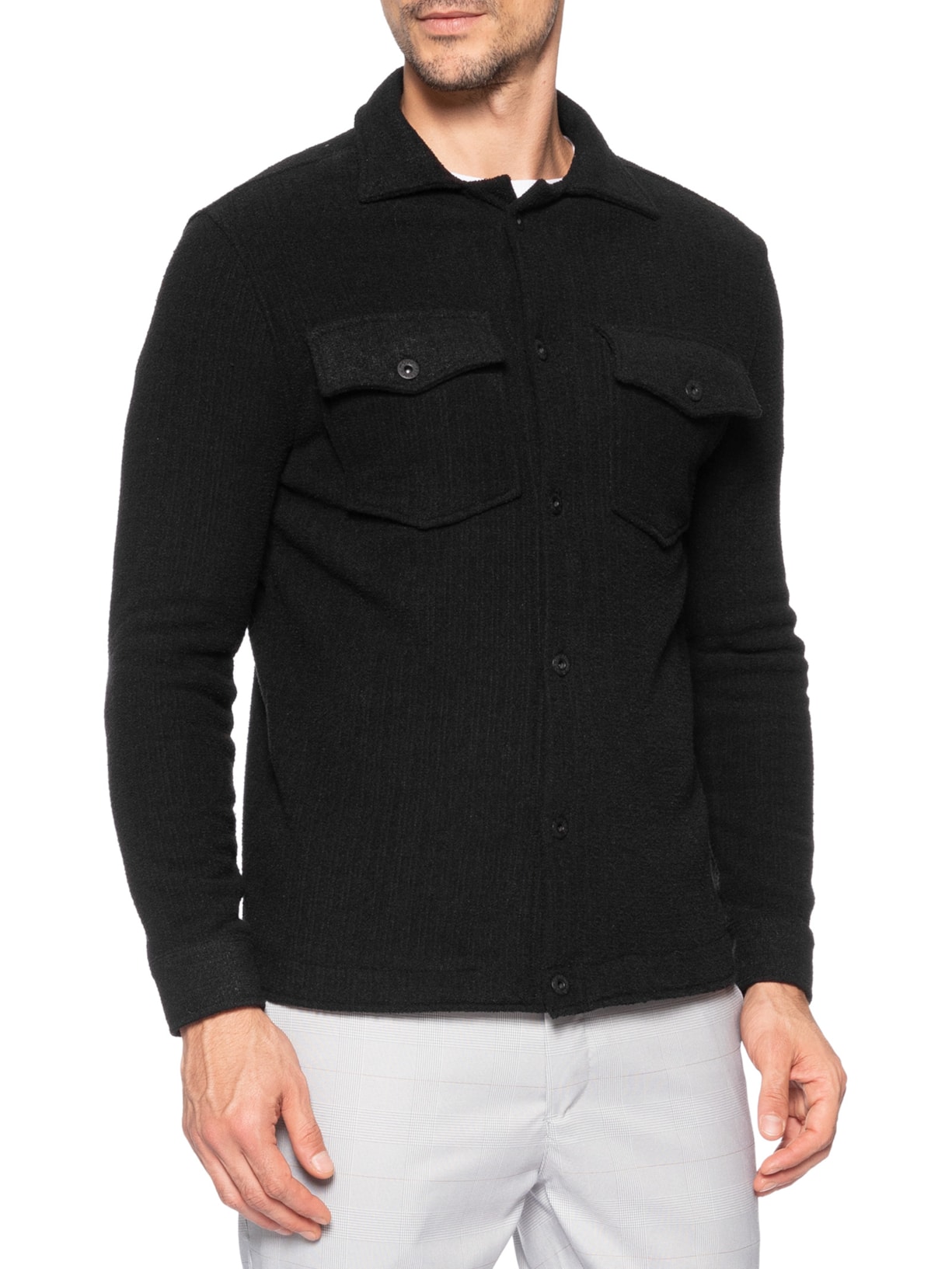 Jaqueta Masculina 5 Pockets Preto Sergio K