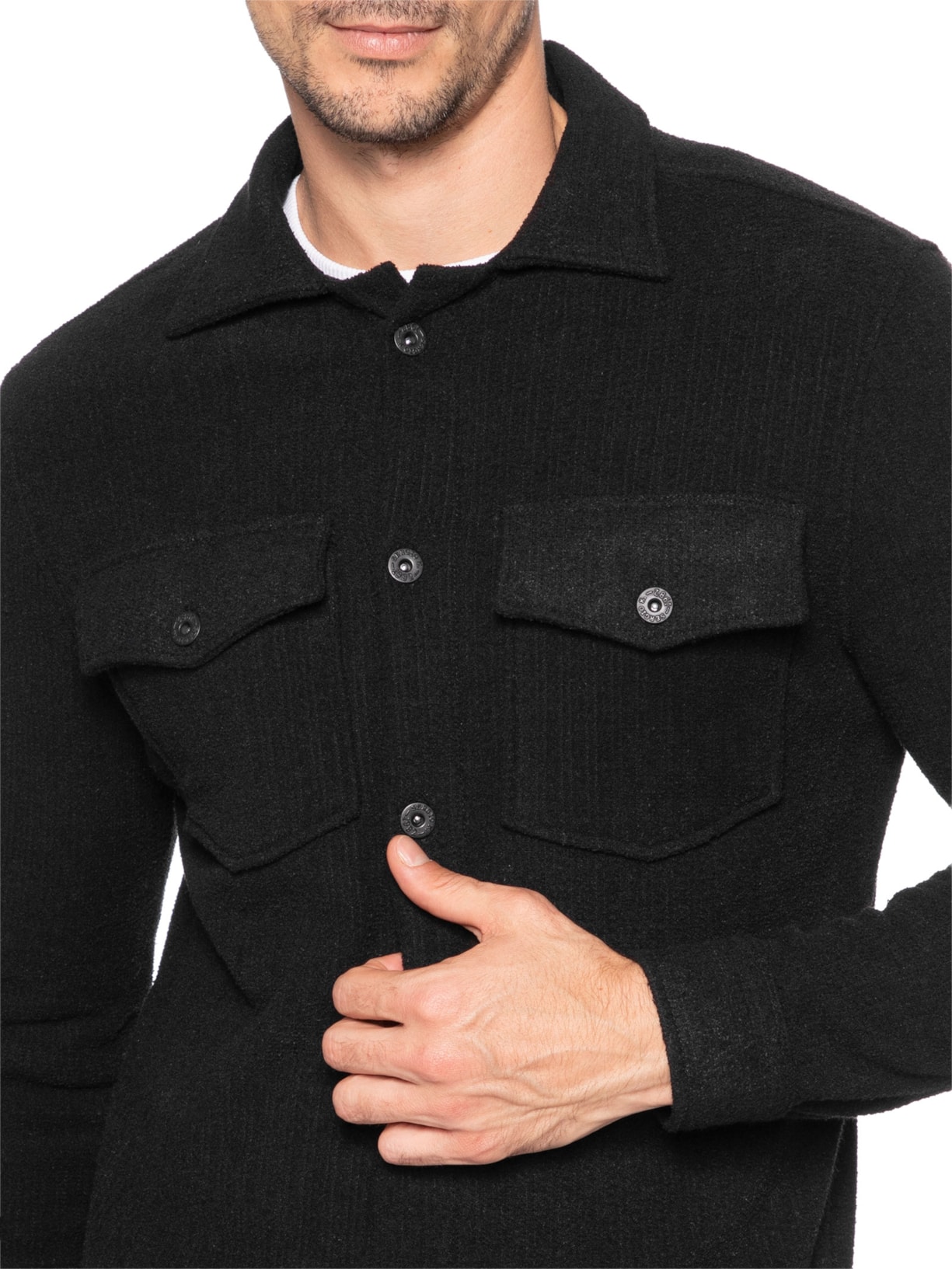 Jaqueta Masculina 5 Pockets Preto Sergio K