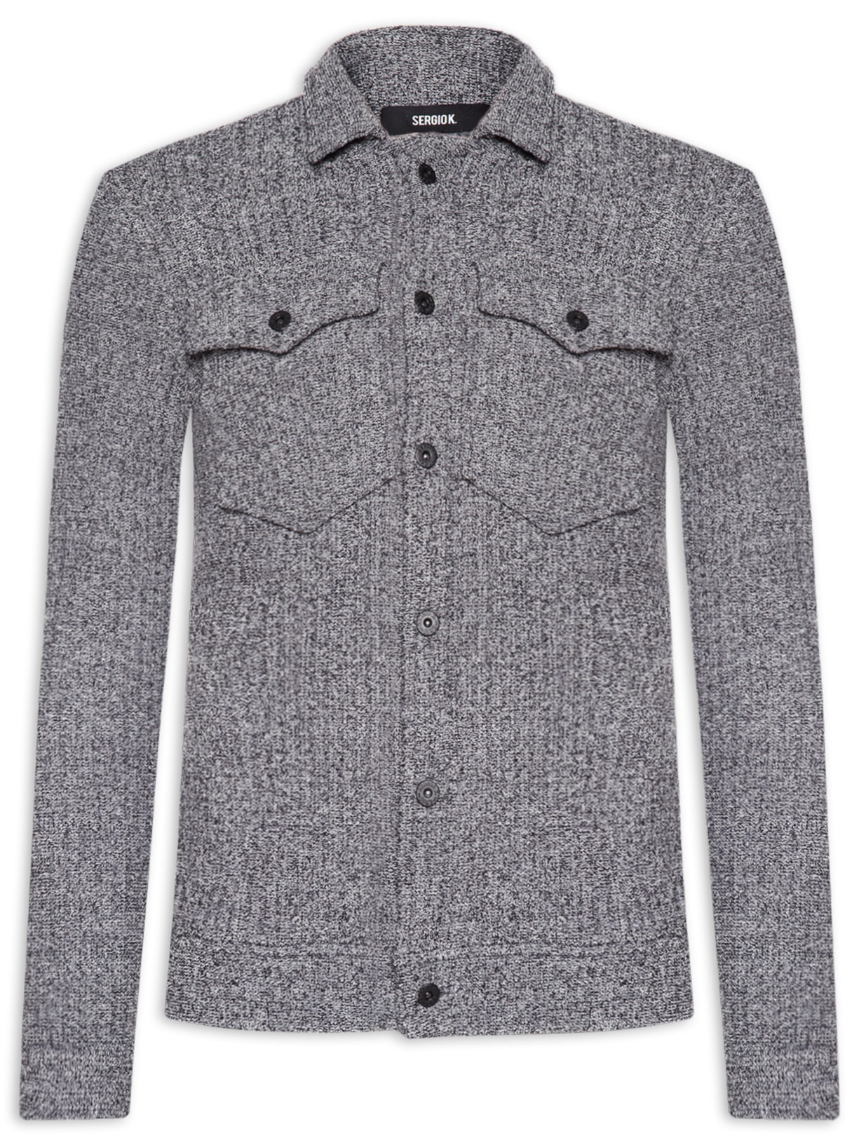 Jaqueta Masculina 5 Pockets Tweed - Cinza