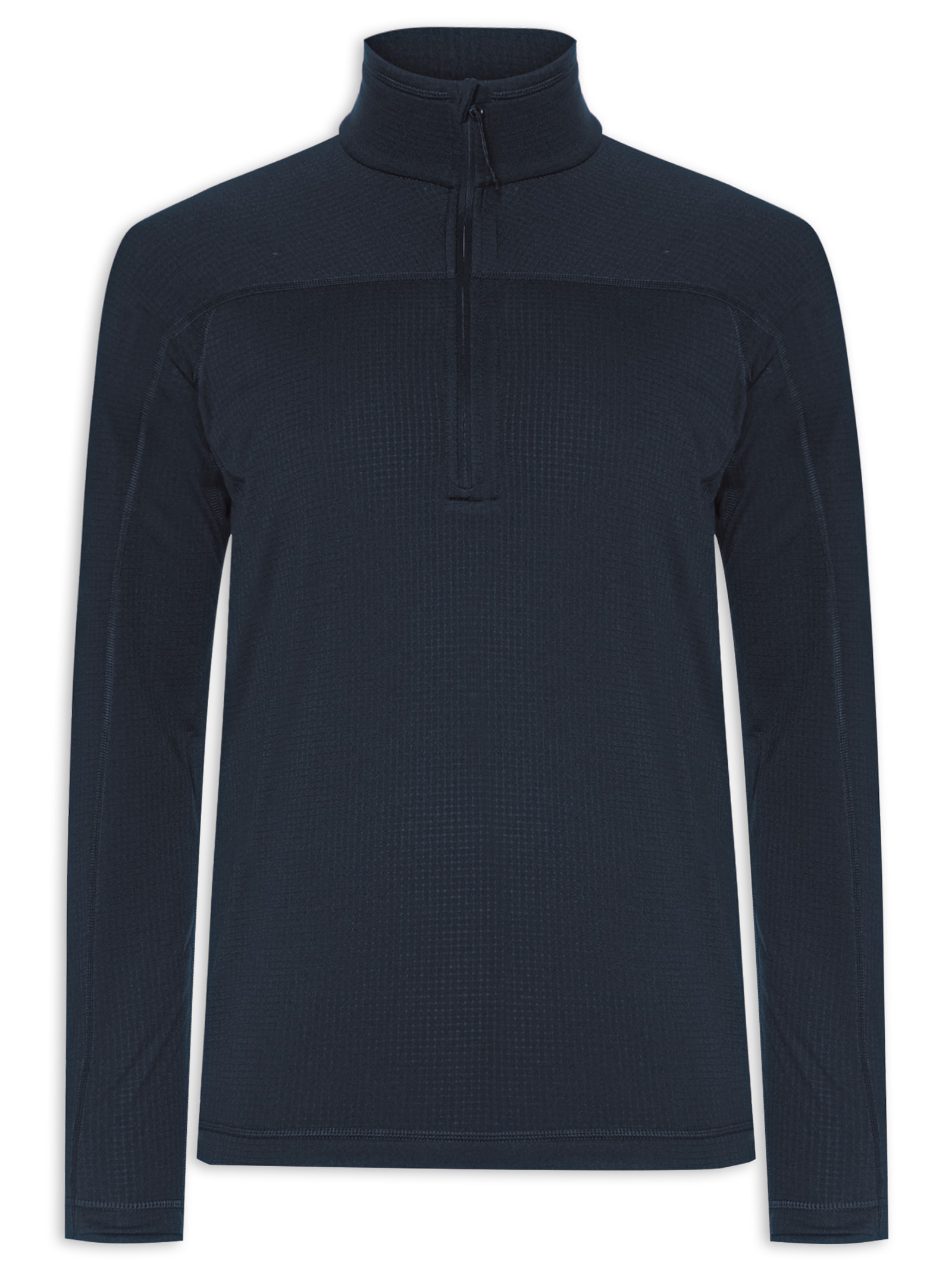 Fjällräven - Jaqueta Masculina Abisko Lite Fleece 1/2 Zip - Preto
