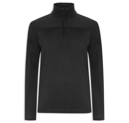 Jaqueta Masculina Abisko Lite Fleece 1/2 Zip - Preto