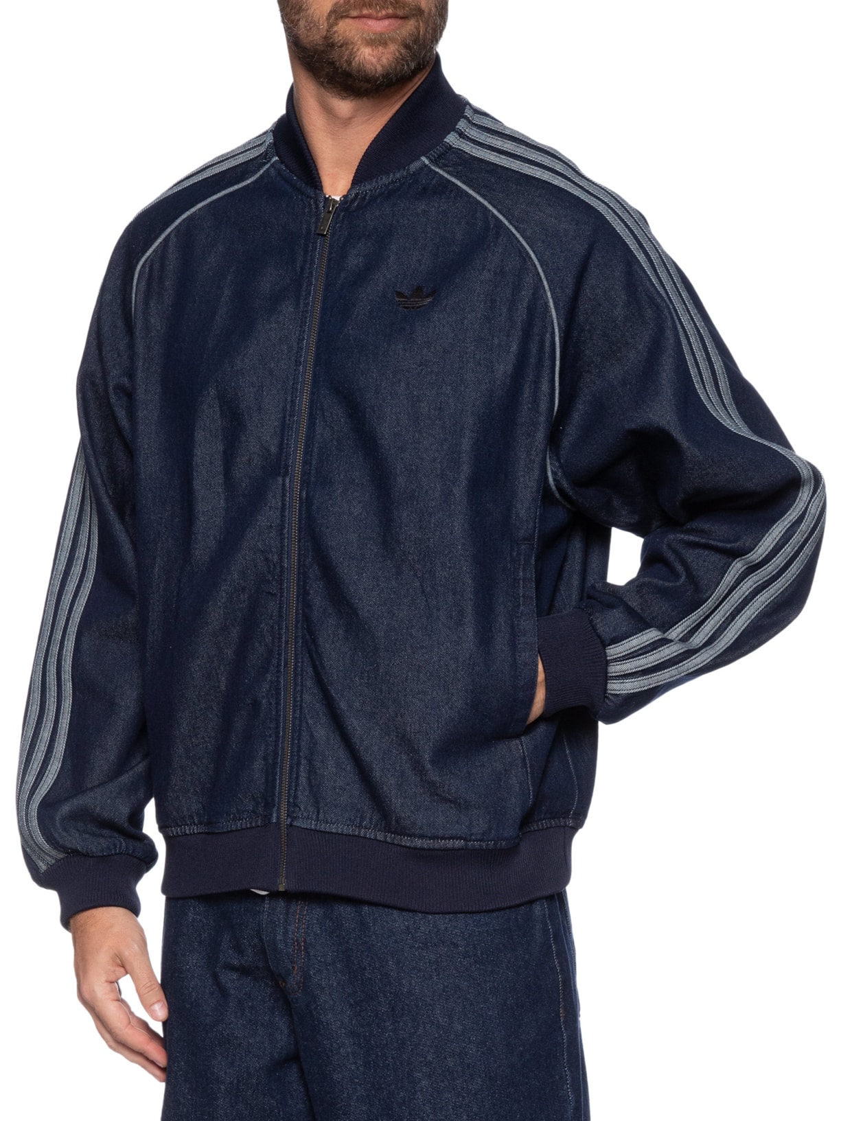 Jaqueta Masculina Adicolor Loose Azul Adidas Originals