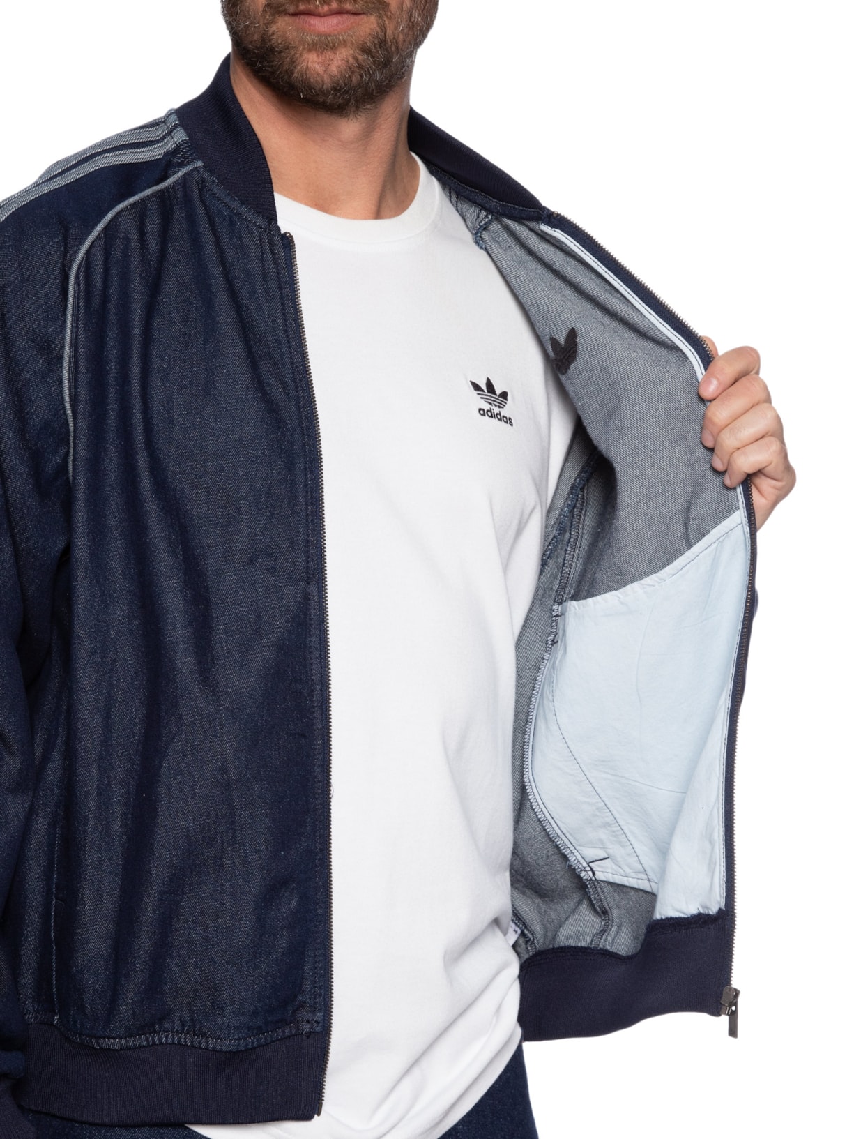 Jaqueta Masculina Adicolor Loose Azul Adidas Originals