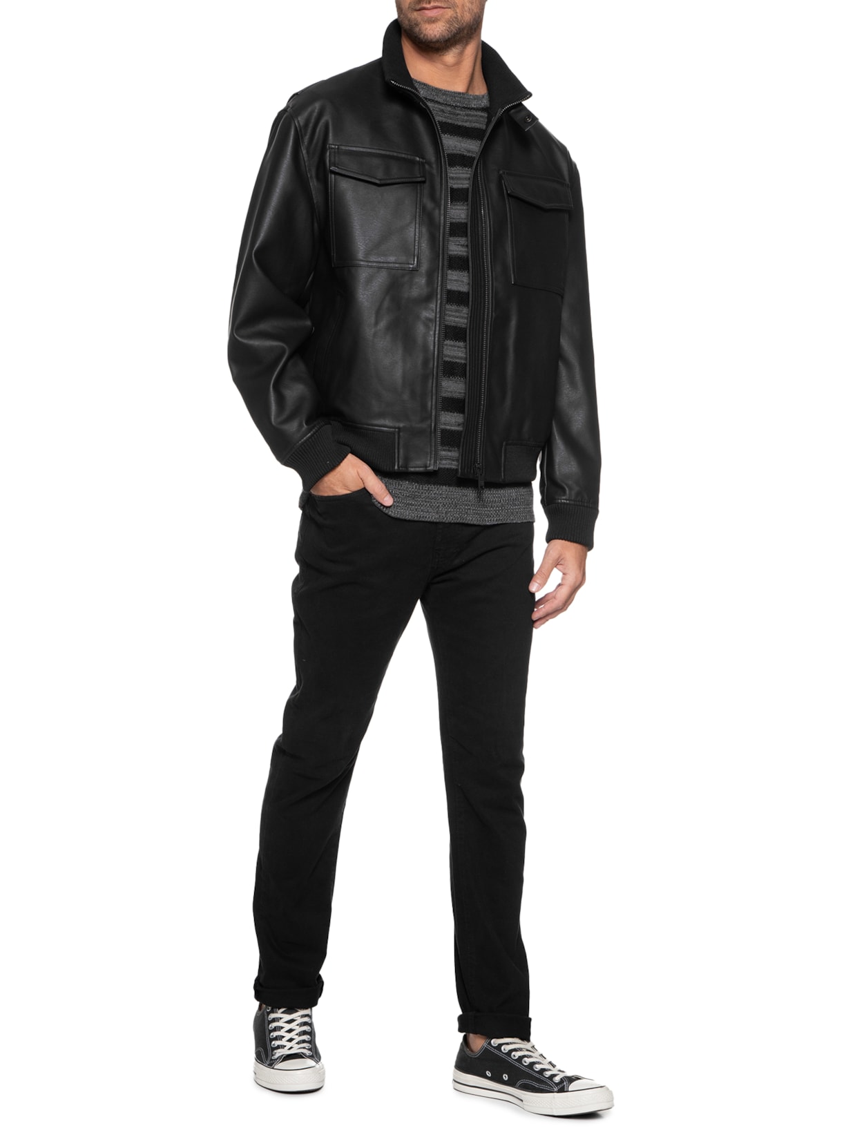 Jaqueta Masculina Aron Preto John John