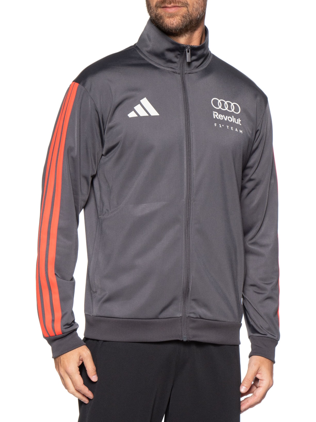 Jaqueta Masculina Audi Revolut DNA Preto Adidas + Audi