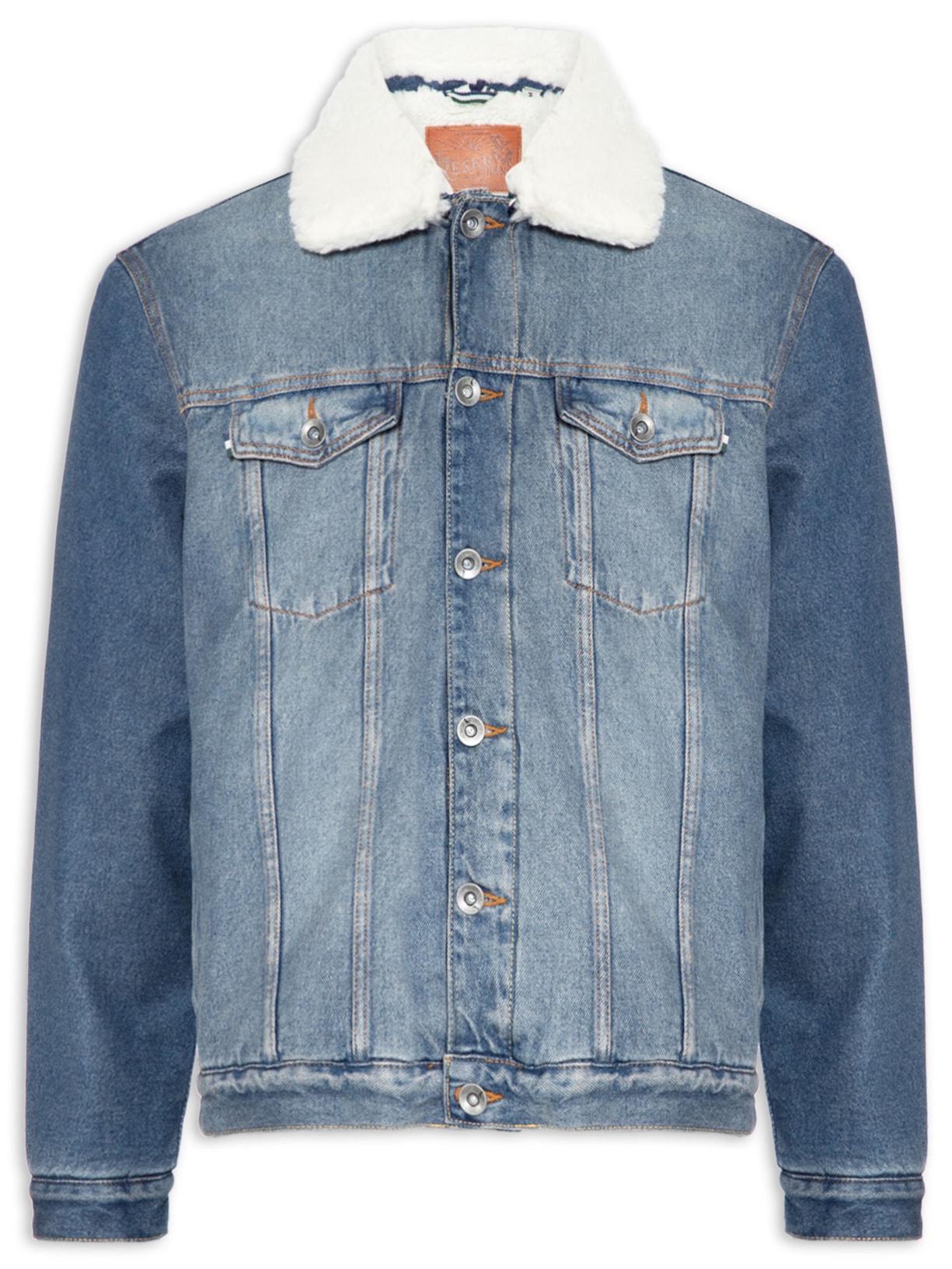 Jaqueta Masculina Aviador Jeans - Azul