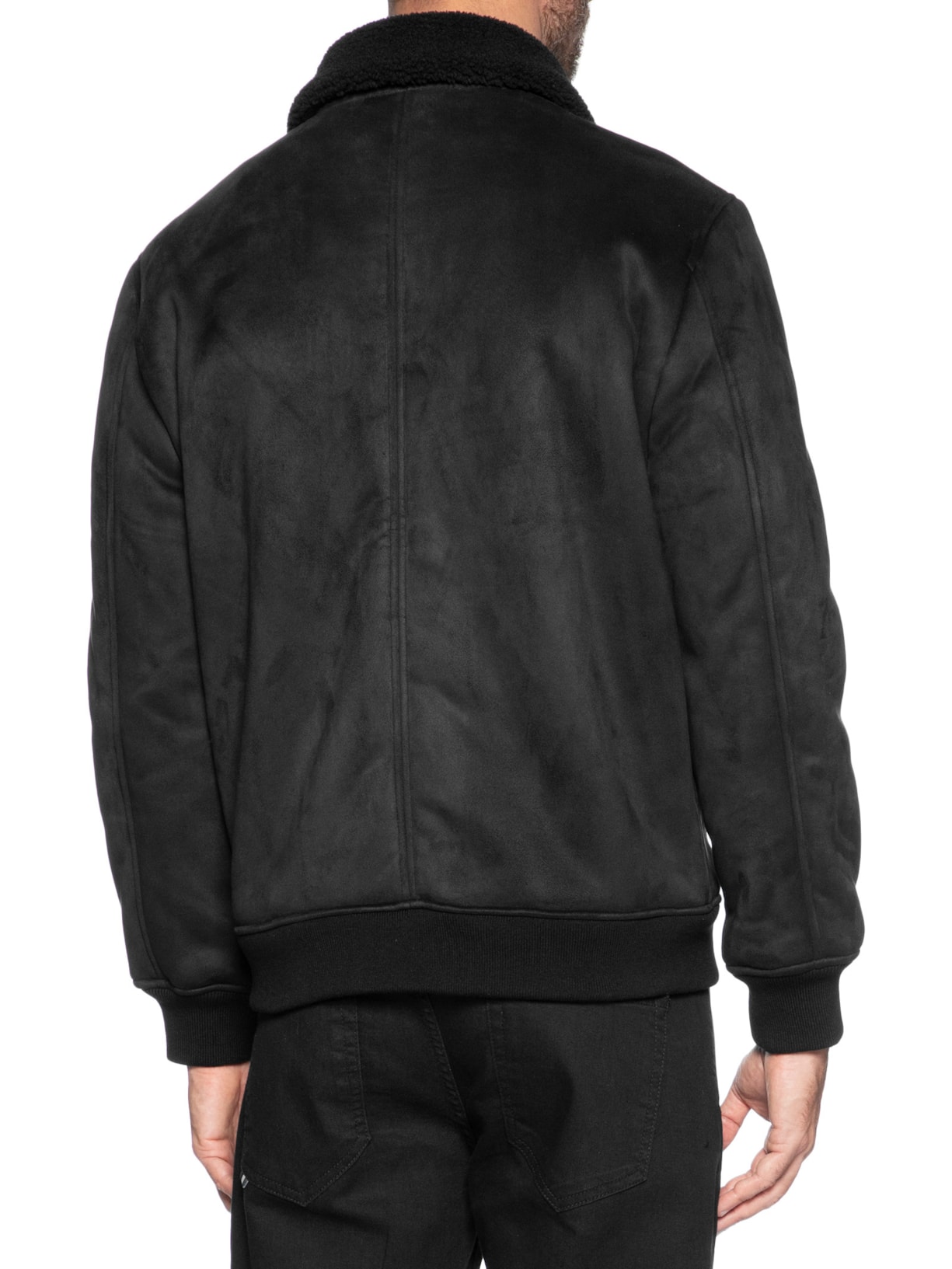 Jaqueta Masculina Aviador Sherpa – Preto Reserva