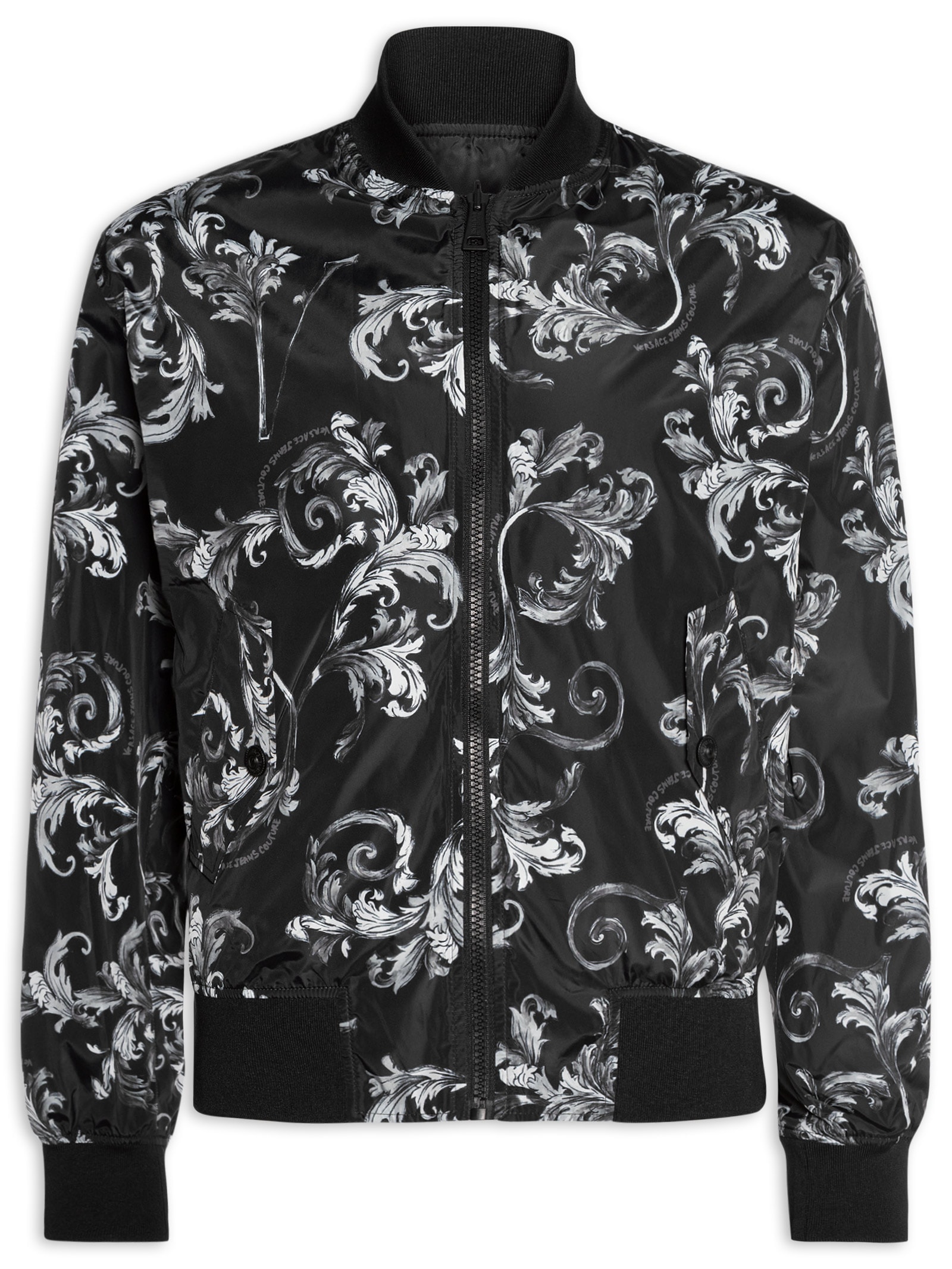 Versace Jeans Couture - Jaqueta Masculina Barroca - Preto