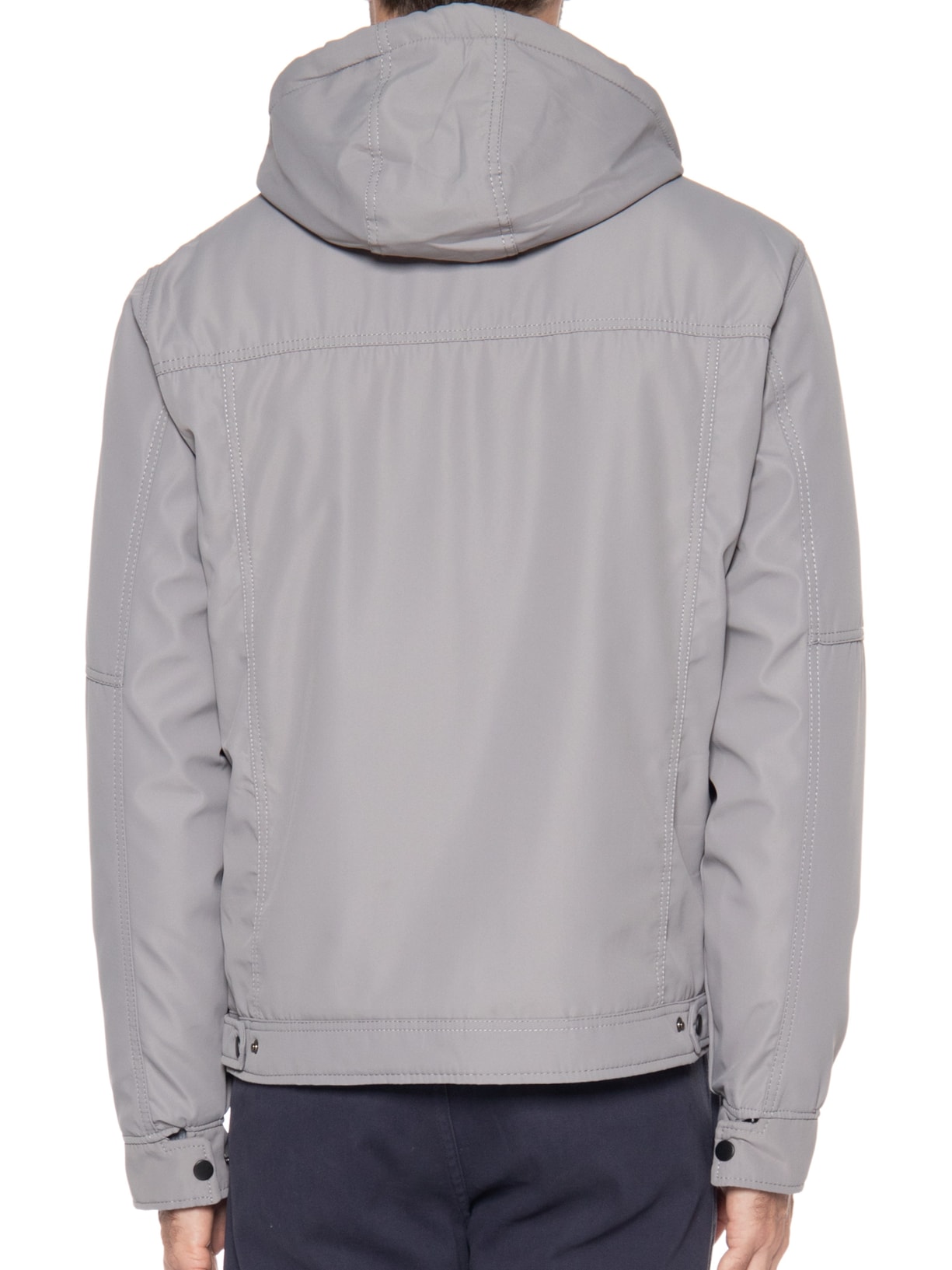 Jaqueta Masculina Básica Cinza '2 Essential