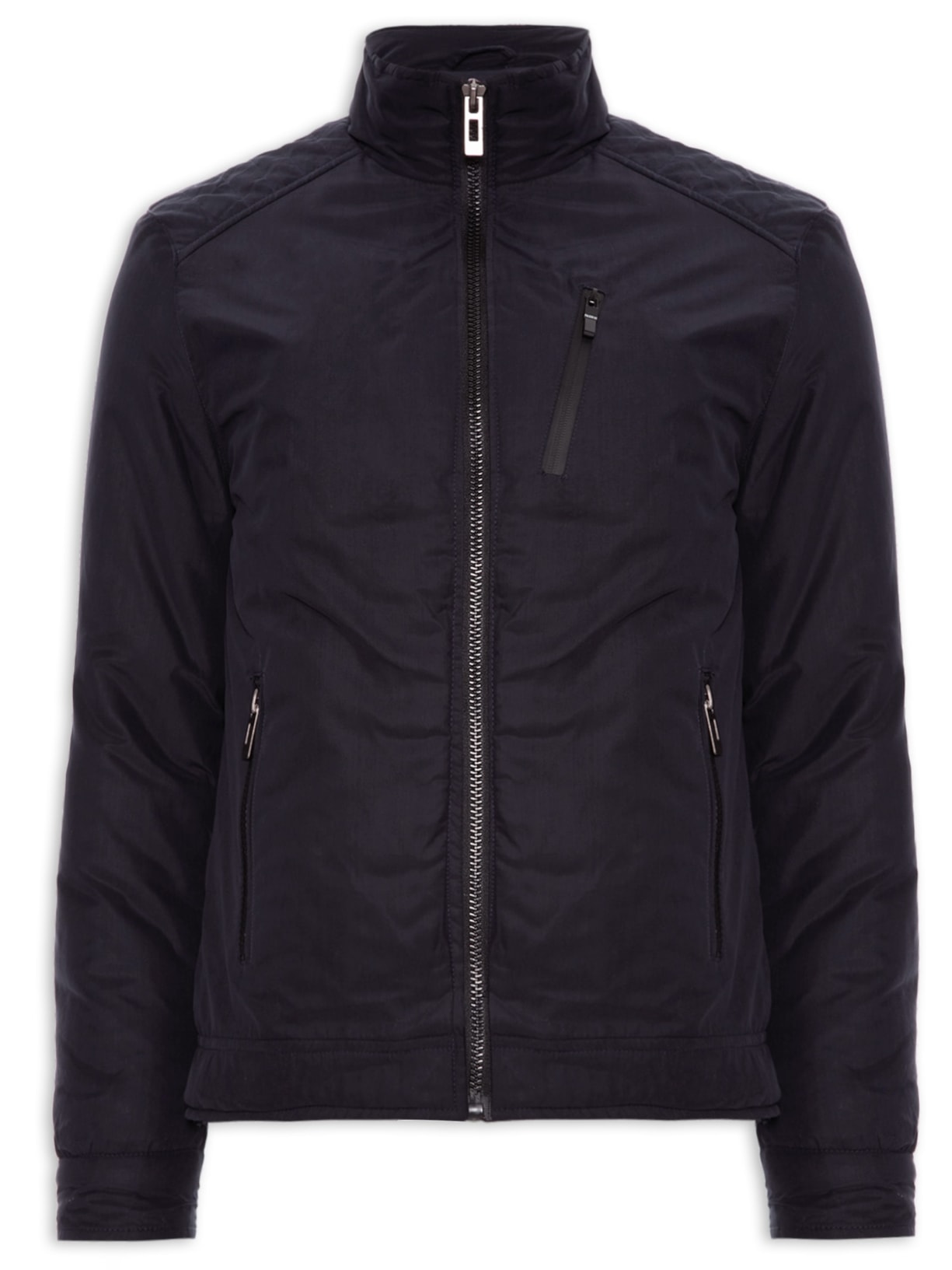 Jaqueta Masculina Básica Gola Softshell - Azul