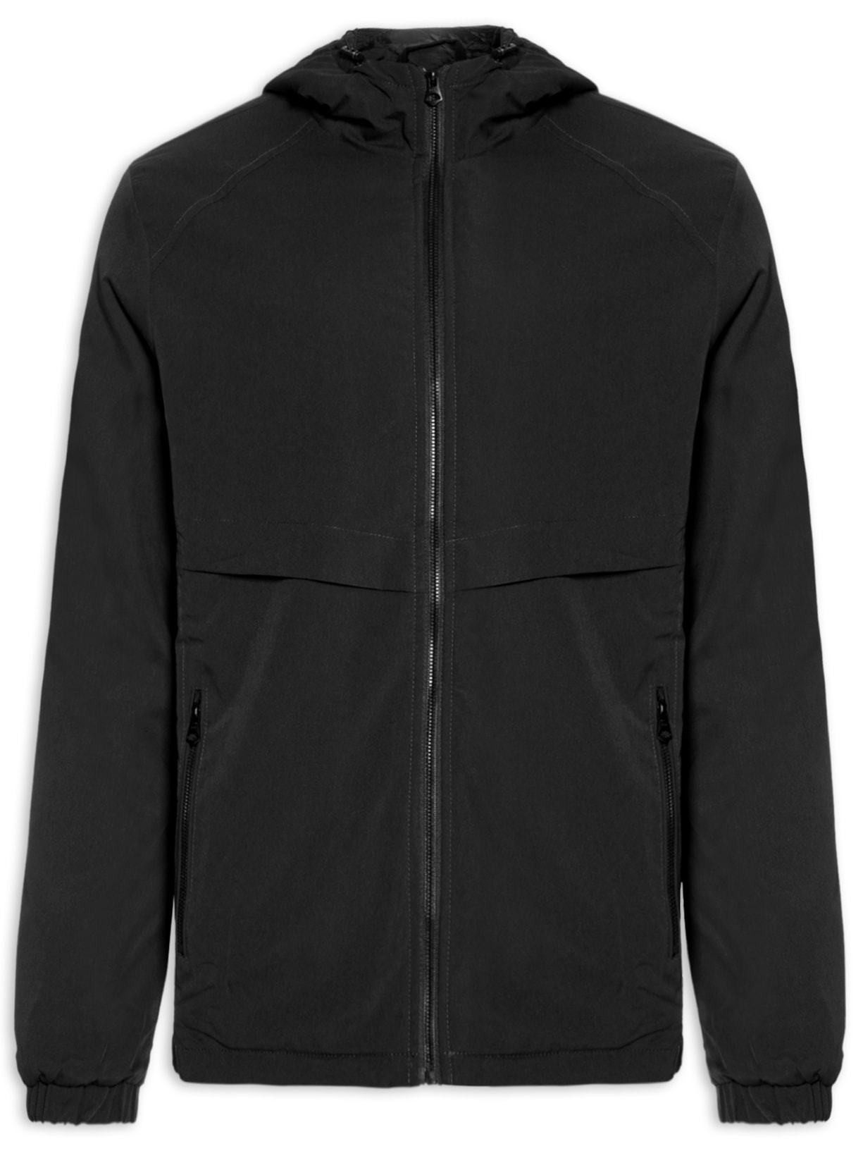 Jaqueta Masculina Básica Impermeável - Preto