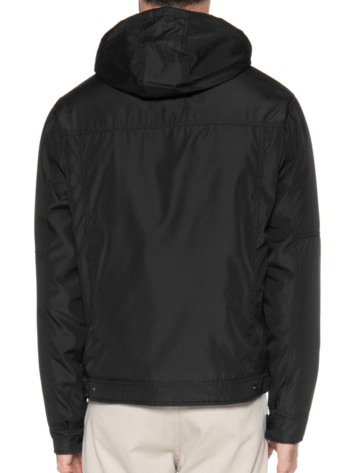 Jaqueta Masculina Básica Preto '2 Essential