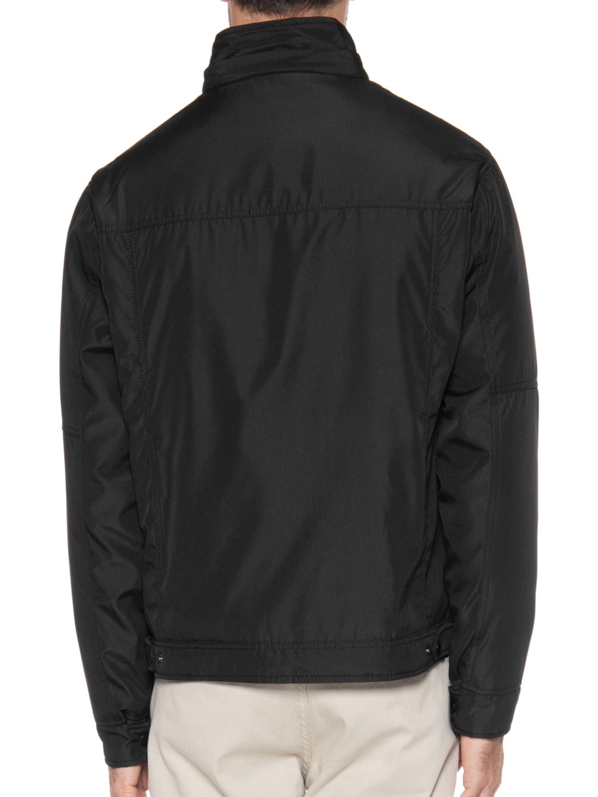 Jaqueta Masculina Básica Preto '2 Essential