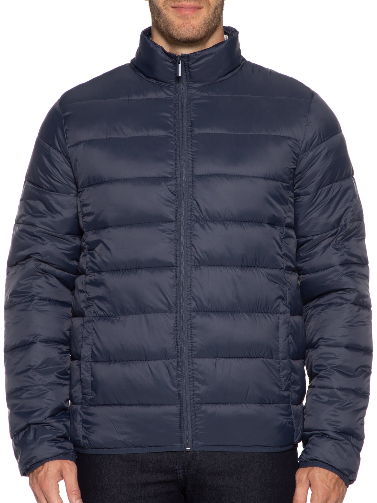 Jaqueta Masculina Básica Puffer Azul '2 Essential