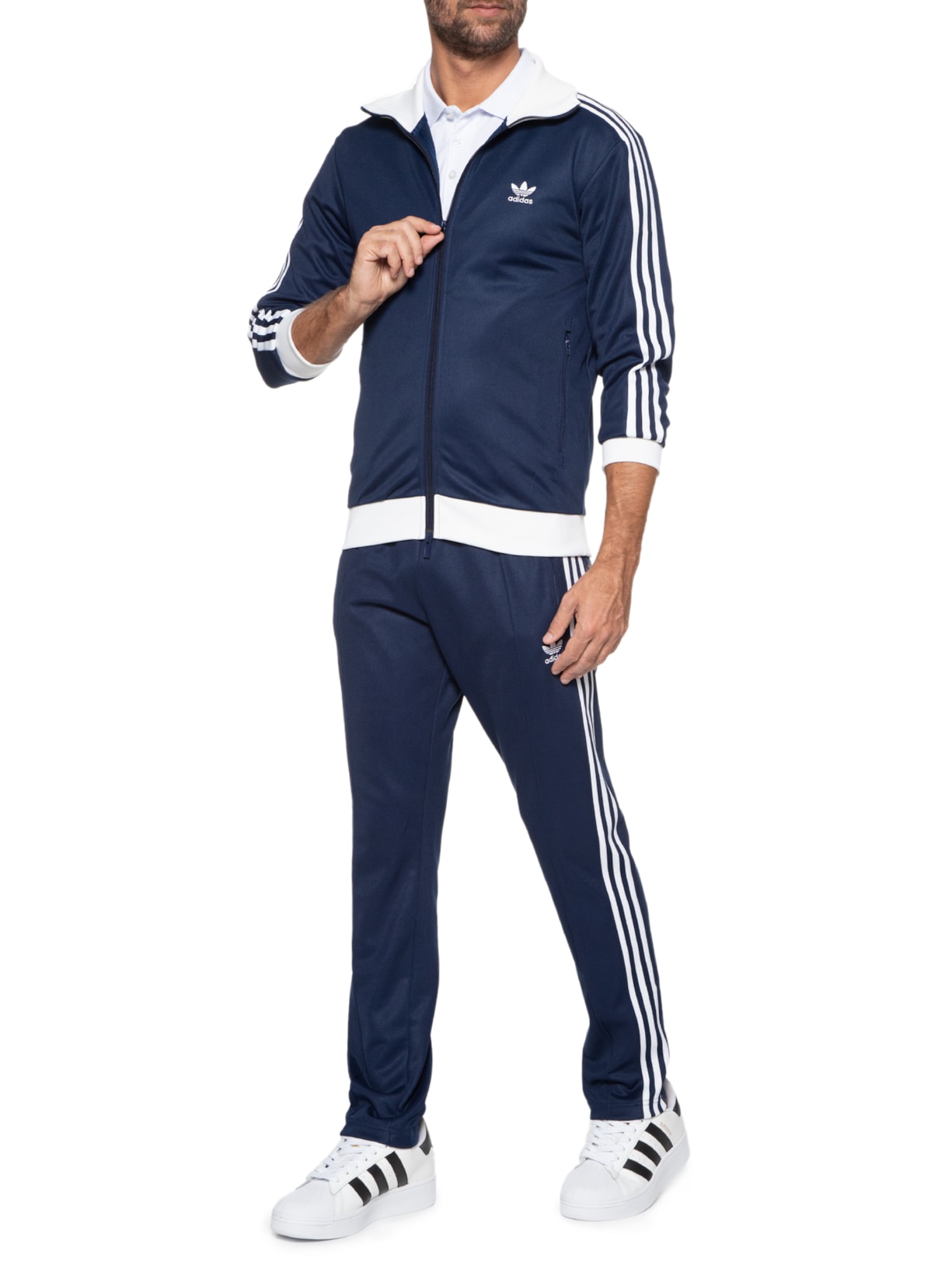 Jaqueta Masculina Beckenbauer Azul Adidas Originals