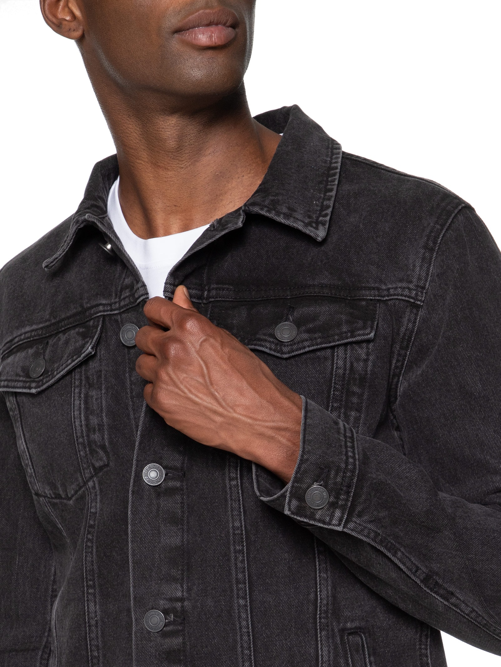 Degrémont BLACK DENIM TULIPE JACKET Degrémont BLACK DENIM TULIPE JACKET Degremont BLACK DENIM
