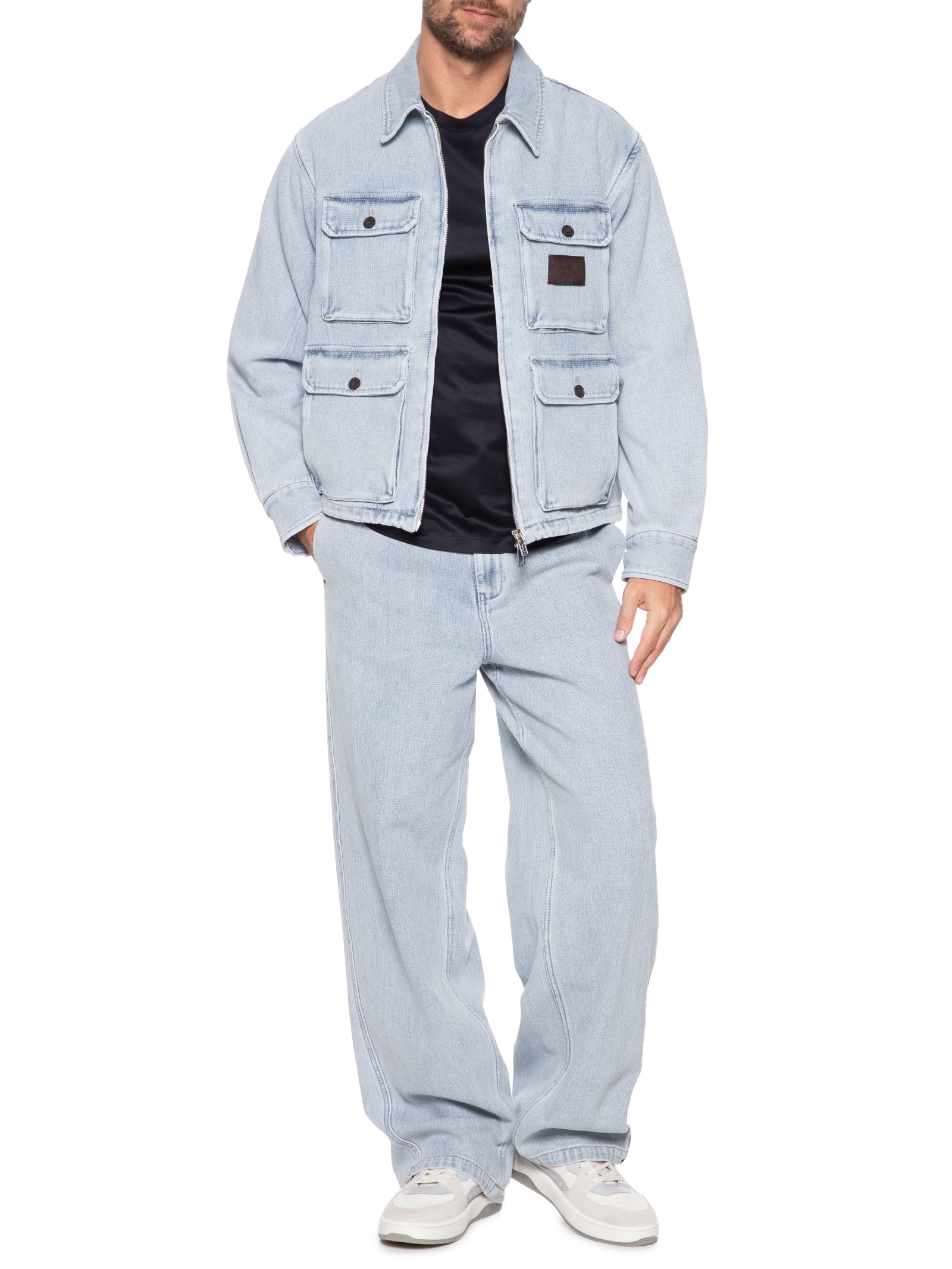 Emporio Armani - Jaqueta Masculina Blouson - Azul