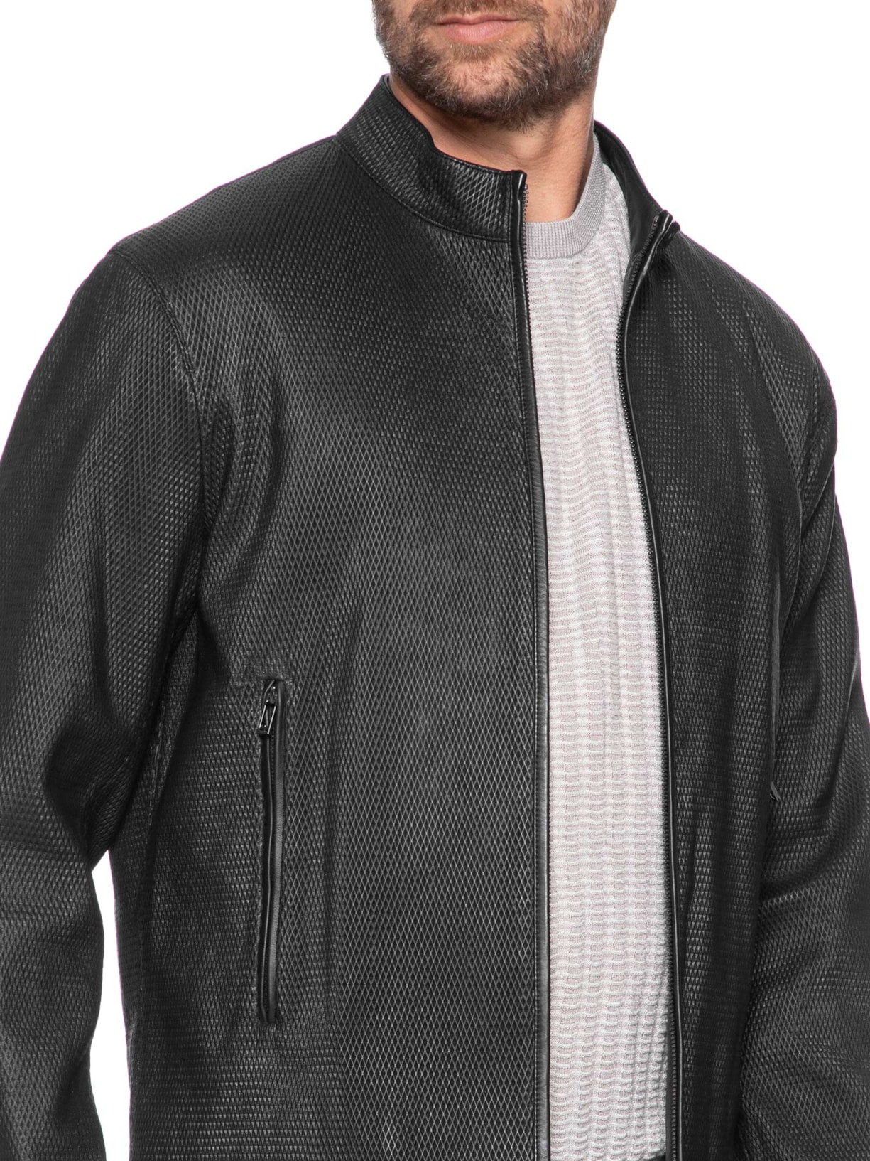 Jaqueta Masculina Blouson Preto Emporio Armani