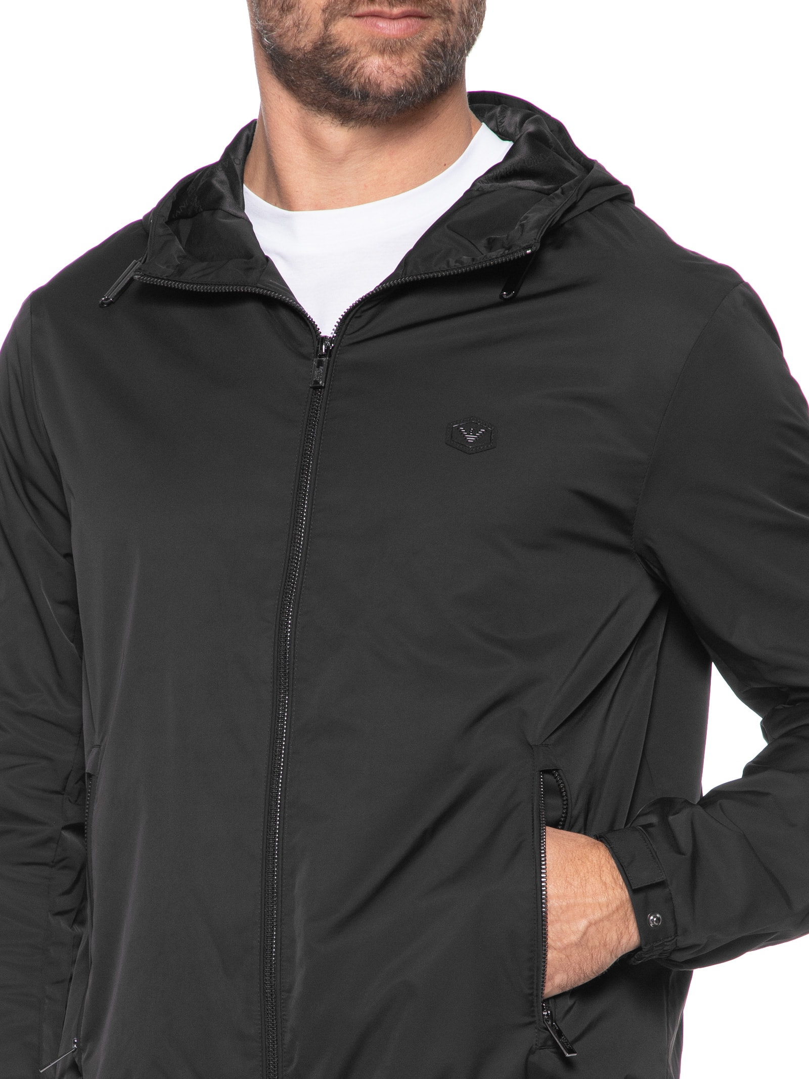 Emporio Armani - Jaqueta Masculina Blouson - Preto