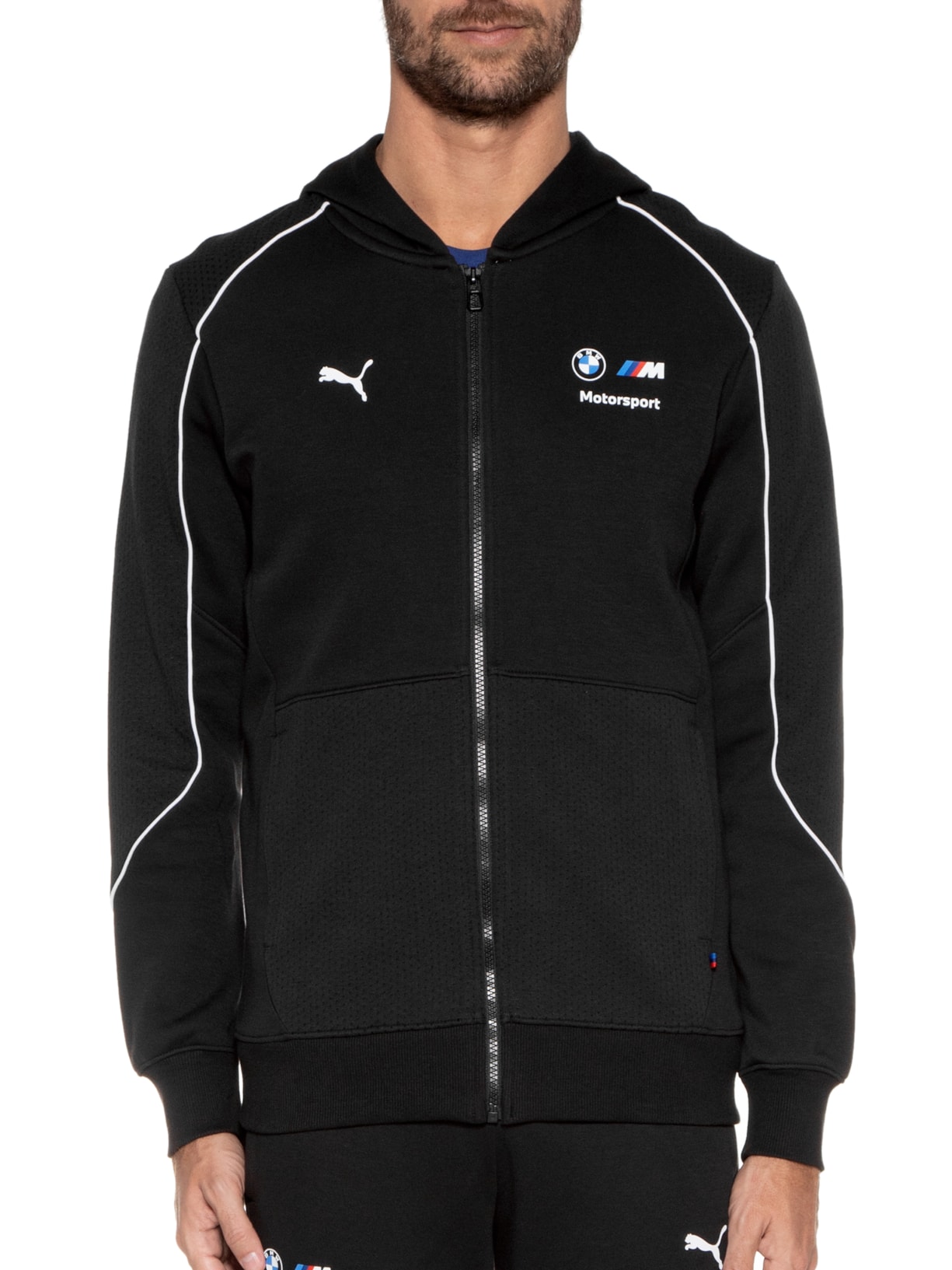 Jaqueta Masculina Bmw Mms Hdd Sweat Puma Preto - Main Image