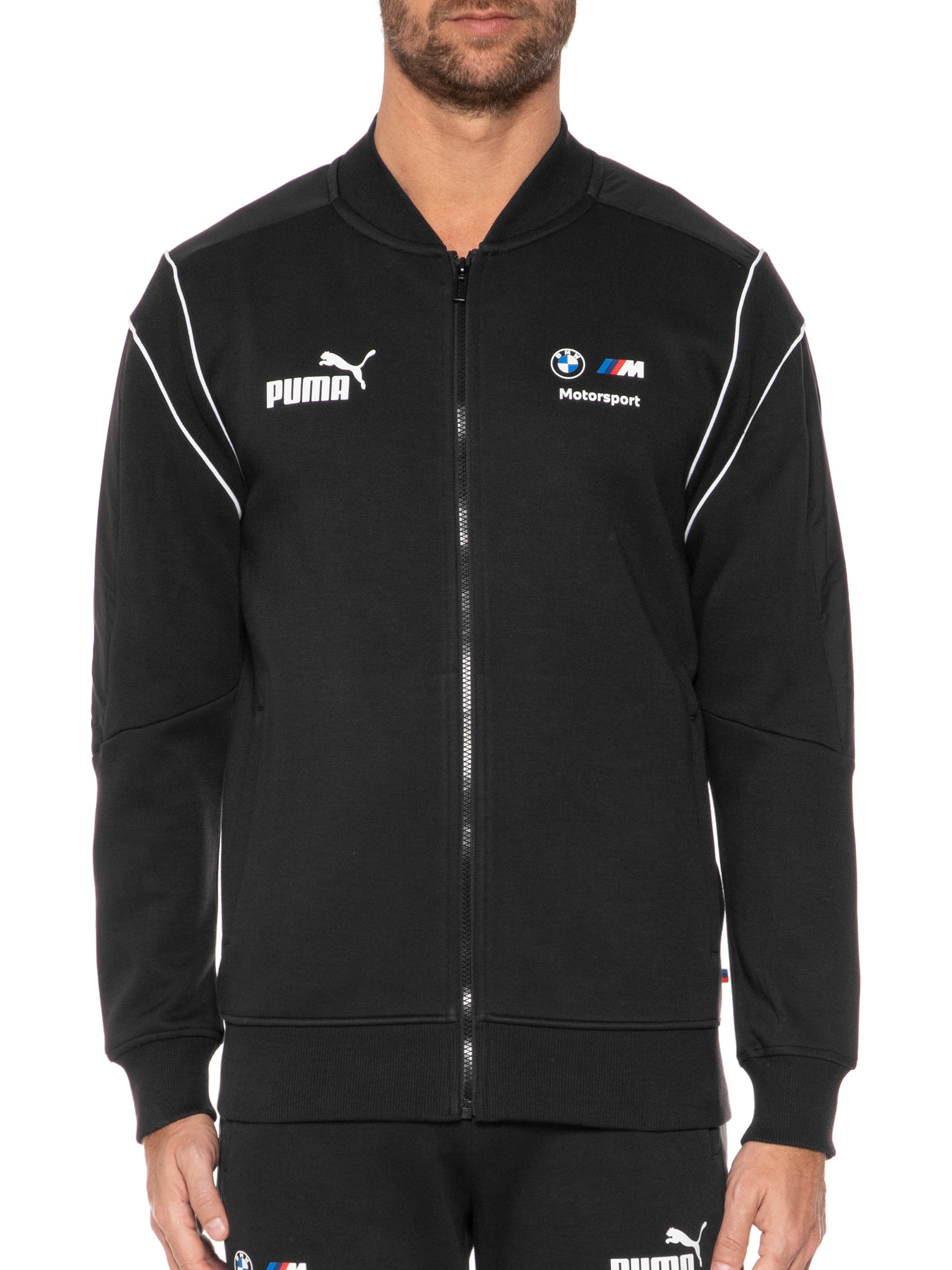 Jaqueta Masculina Bmw Mms Mt7 Sweat - Puma - Preto
