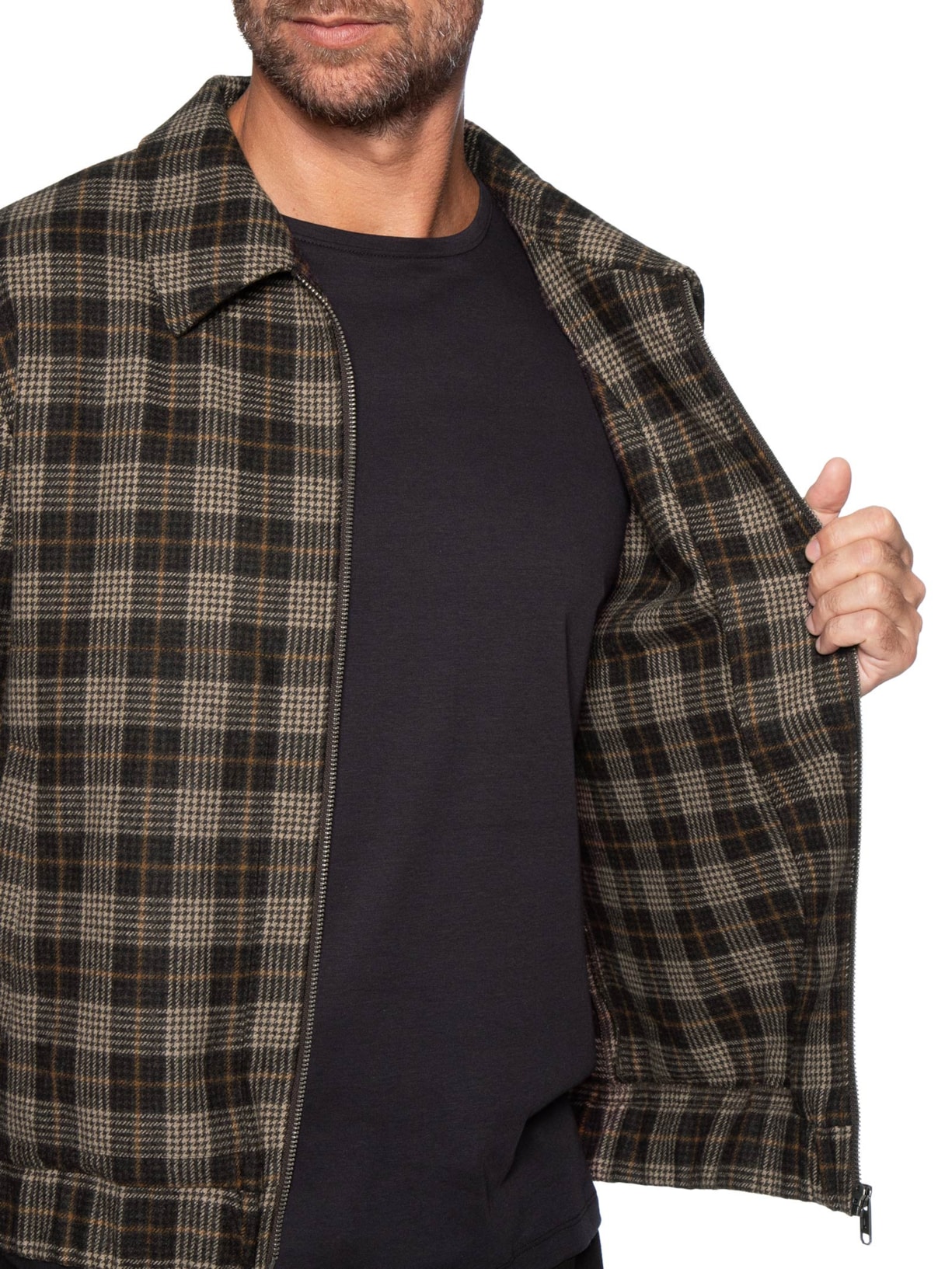 Jaqueta Masculina Bomber Alemanha Marrom Foxton