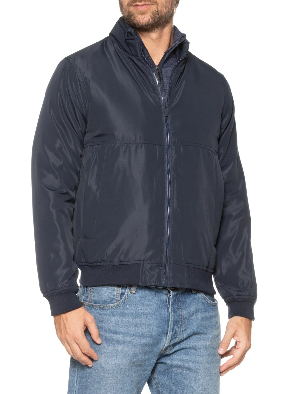 Jaqueta Masculina Bomber Azul  '2 Essential