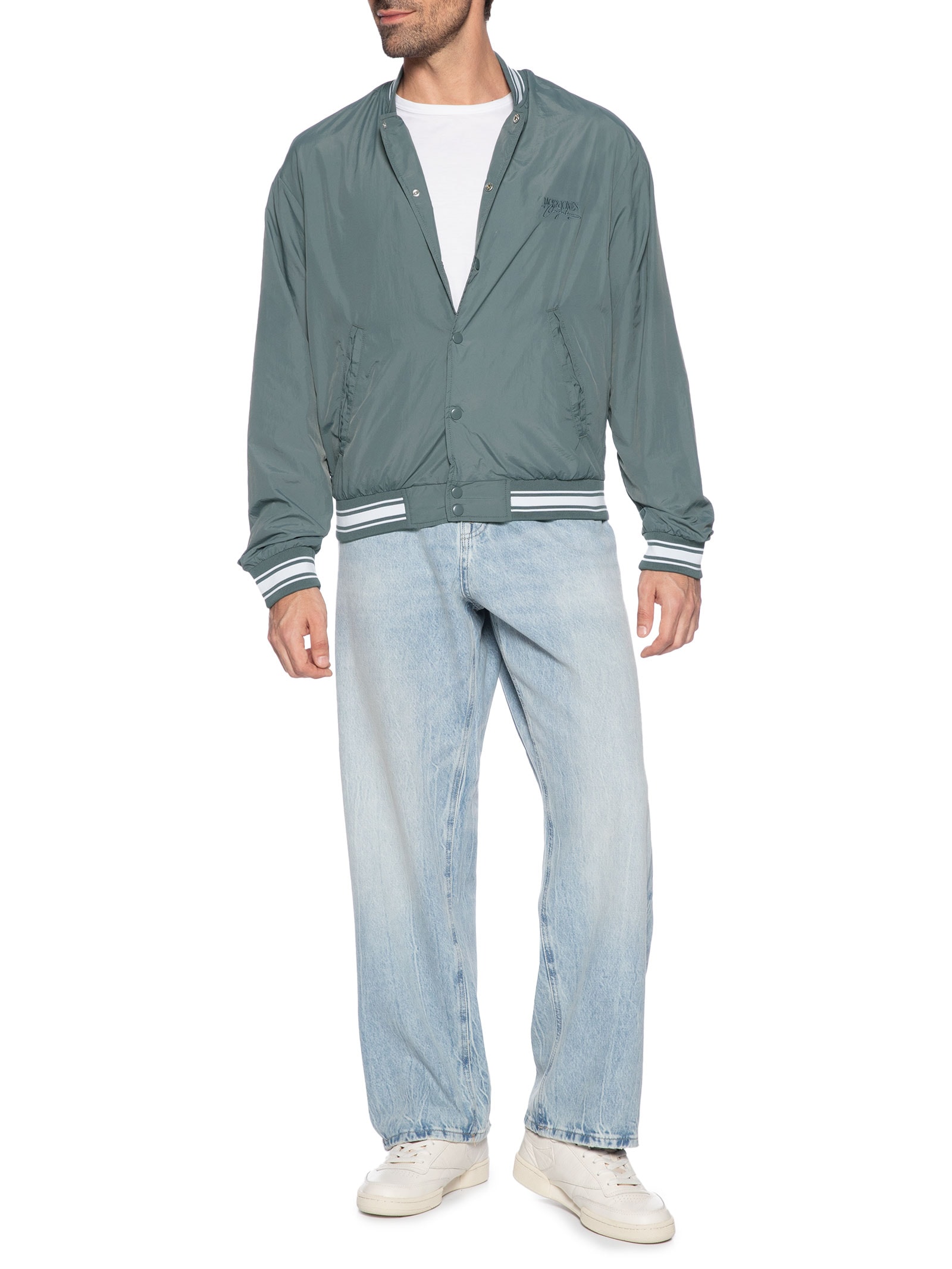 Jack & Jones - Jaqueta Masculina Bomber - Cinza