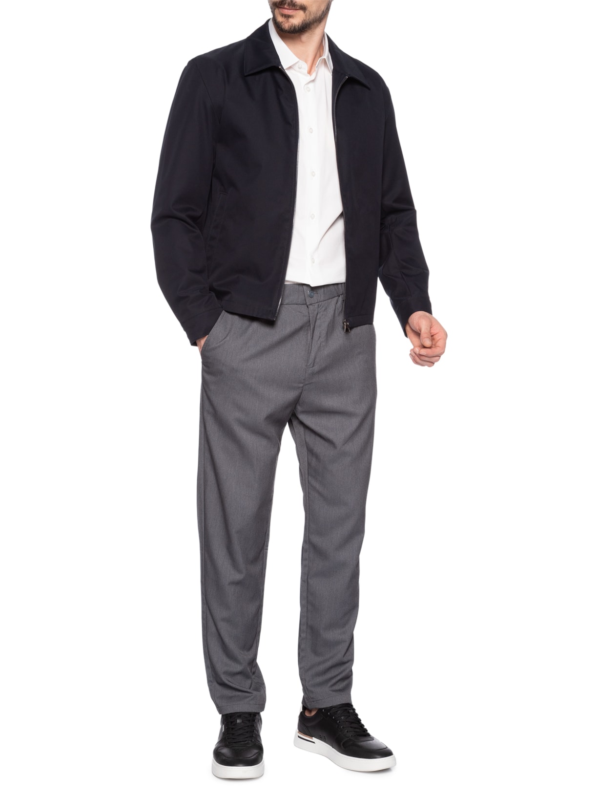 Jaqueta Masculina Bomber Comano Db Azul Boss