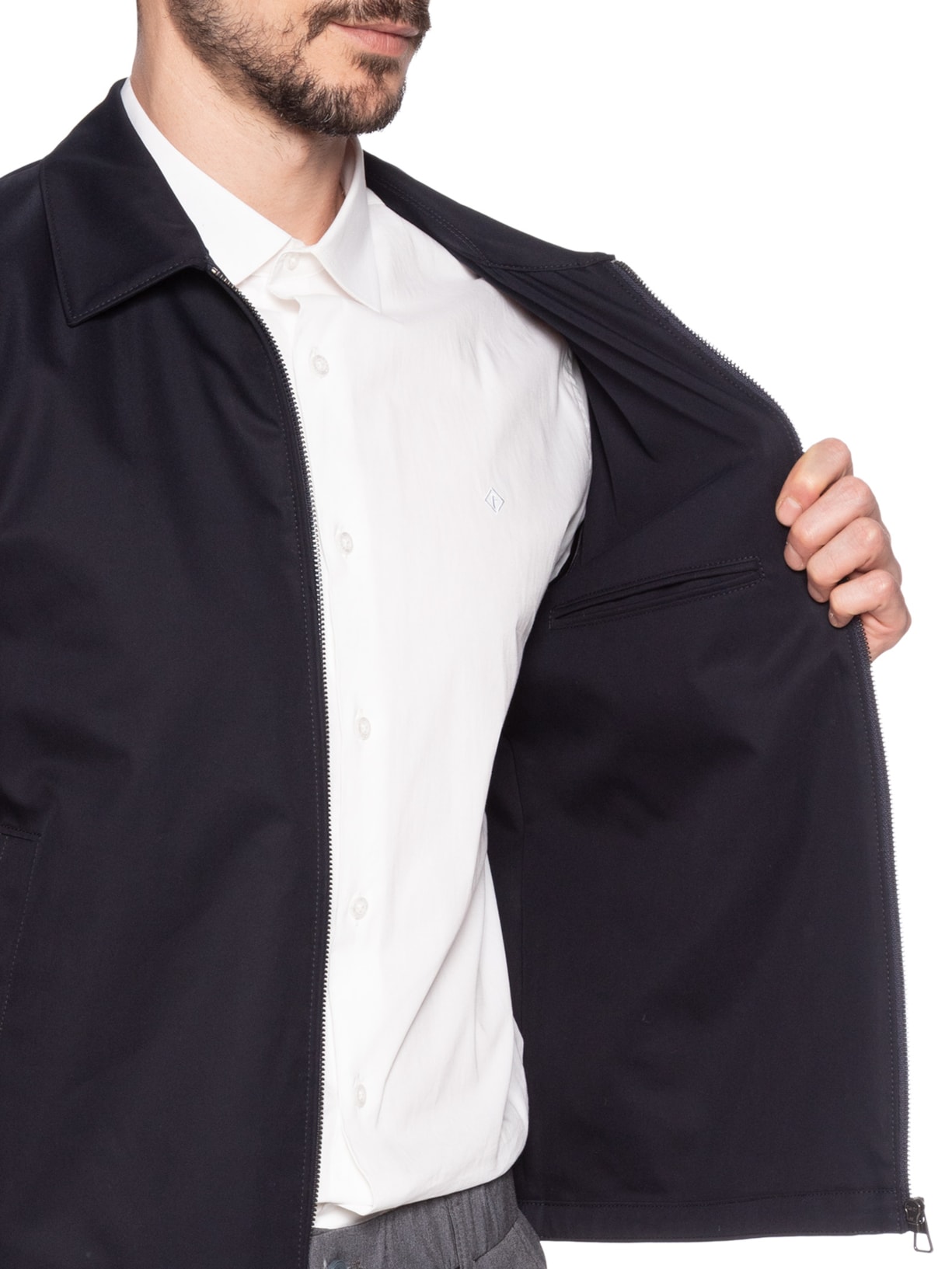 Jaqueta Masculina Bomber Comano Db Azul Boss