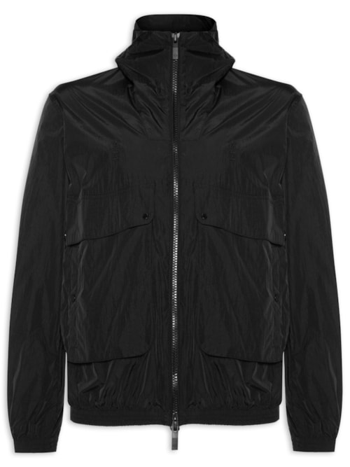 Jaqueta Masculina Bomber De Nylon - Preto