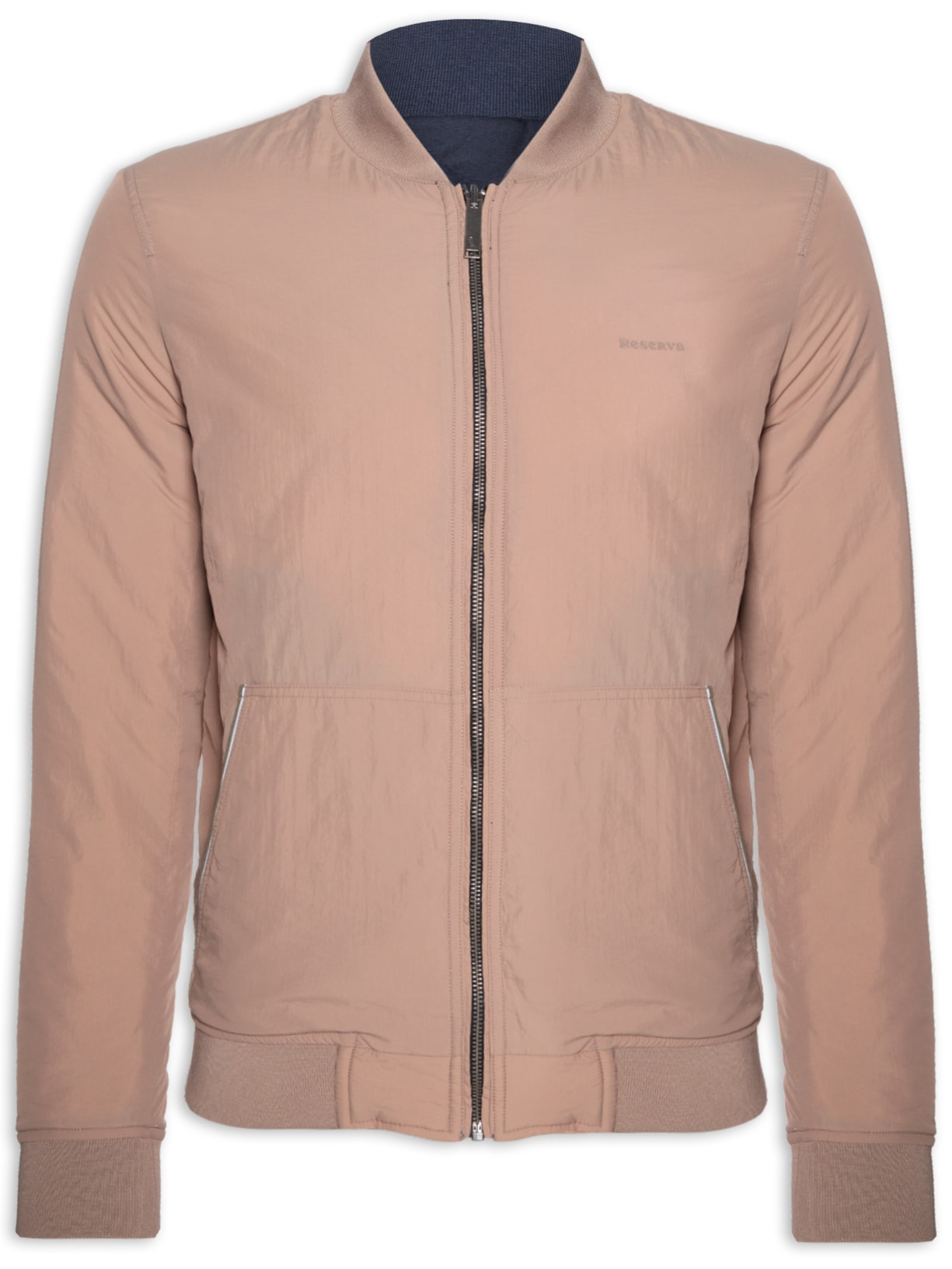 Jaqueta Masculina Bomber Dupla Face - Azul