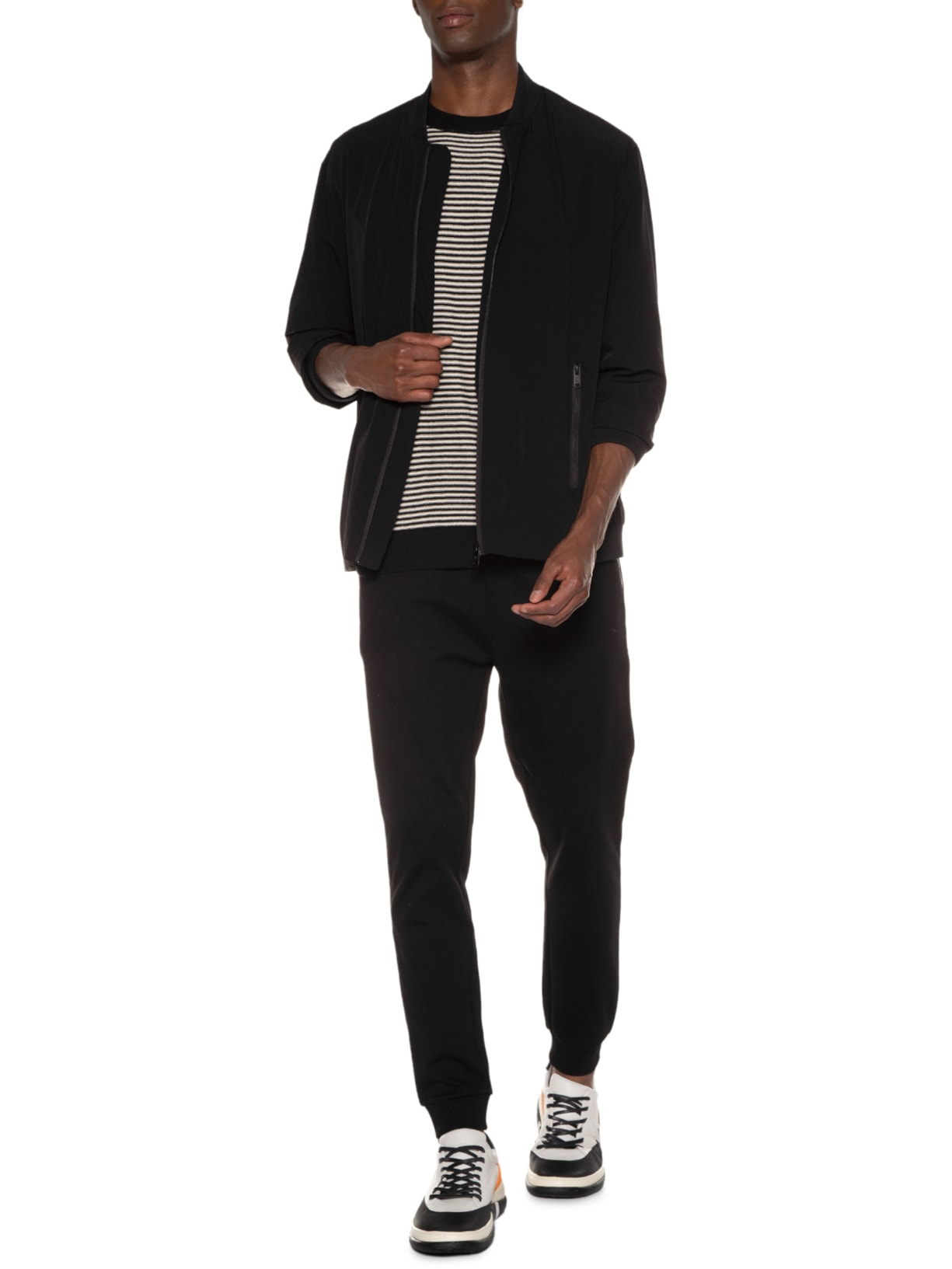 Jaqueta Masculina Bomber Easy Tech Preto Foxton