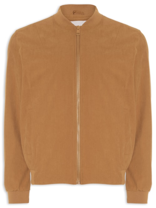 Jaqueta Masculina Bomber em Cotelê - Bege
