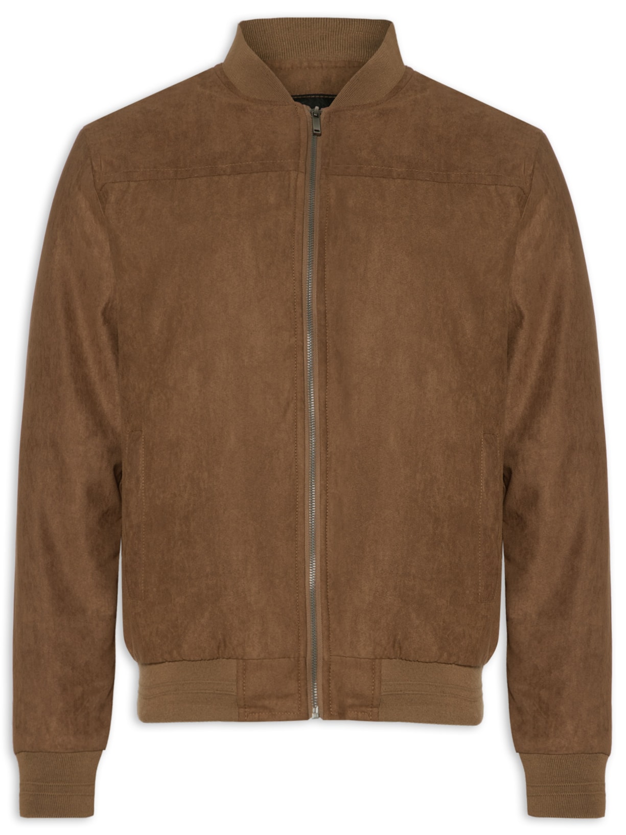 Jaqueta Masculina Bomber Em Suede '2 Essential Marrom
