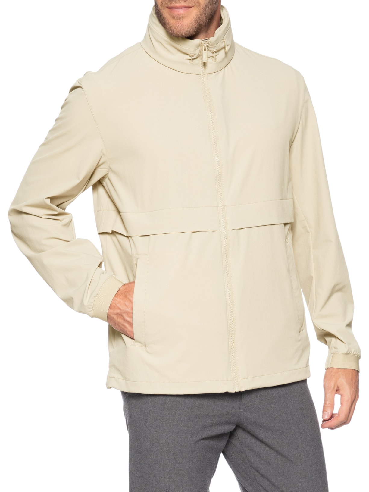 Jaqueta Masculina Bomber H Coiner Bege Boss