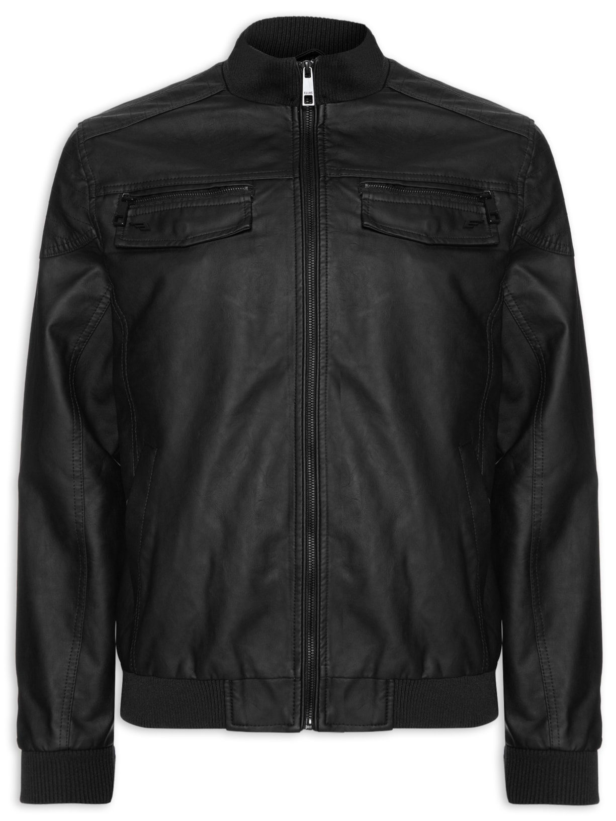 Jaqueta Masculina Bomber Pockets Zipper - Preto