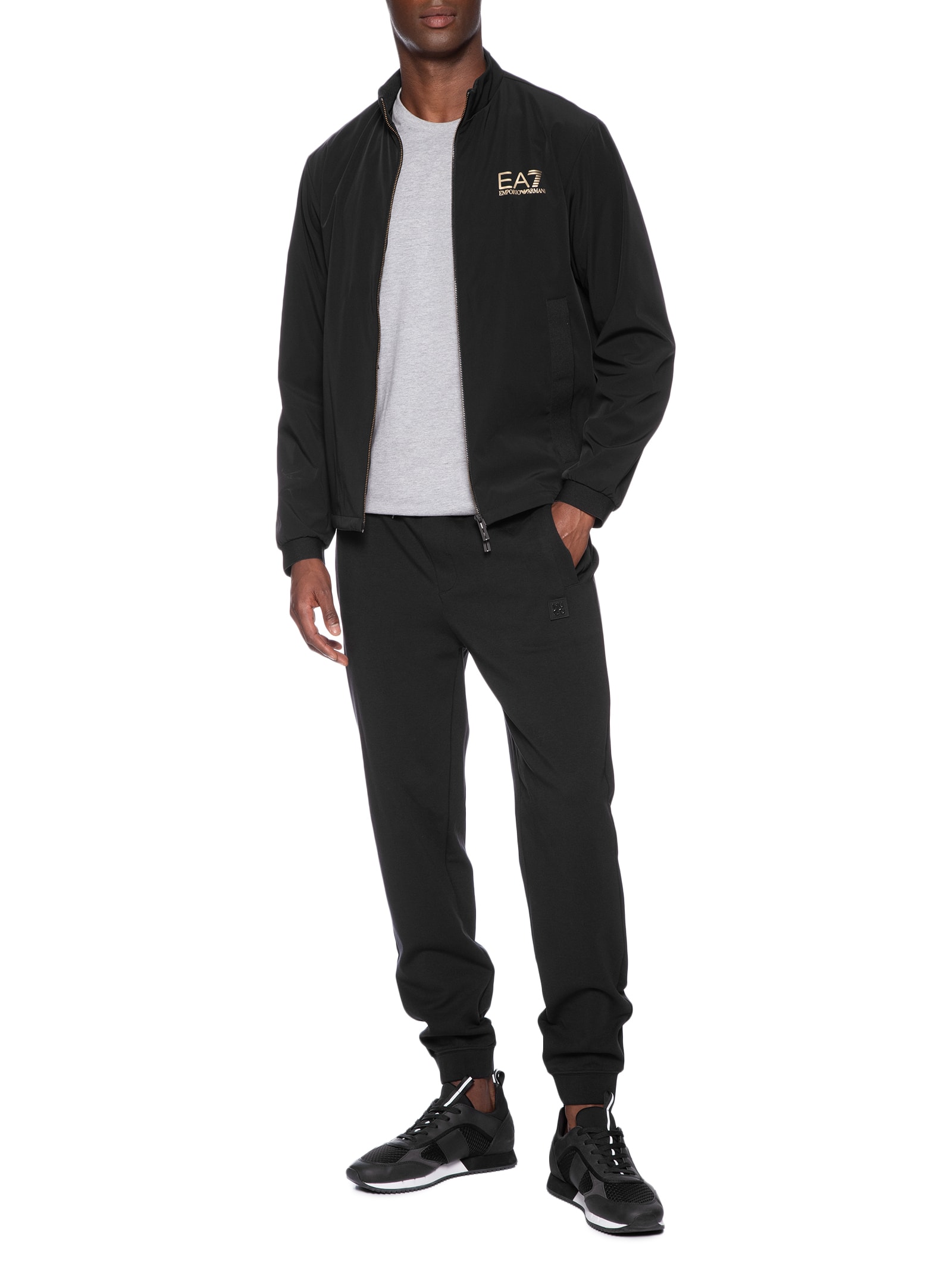 EA7 Emporio Armani - Jaqueta Masculina Bomber - Preto