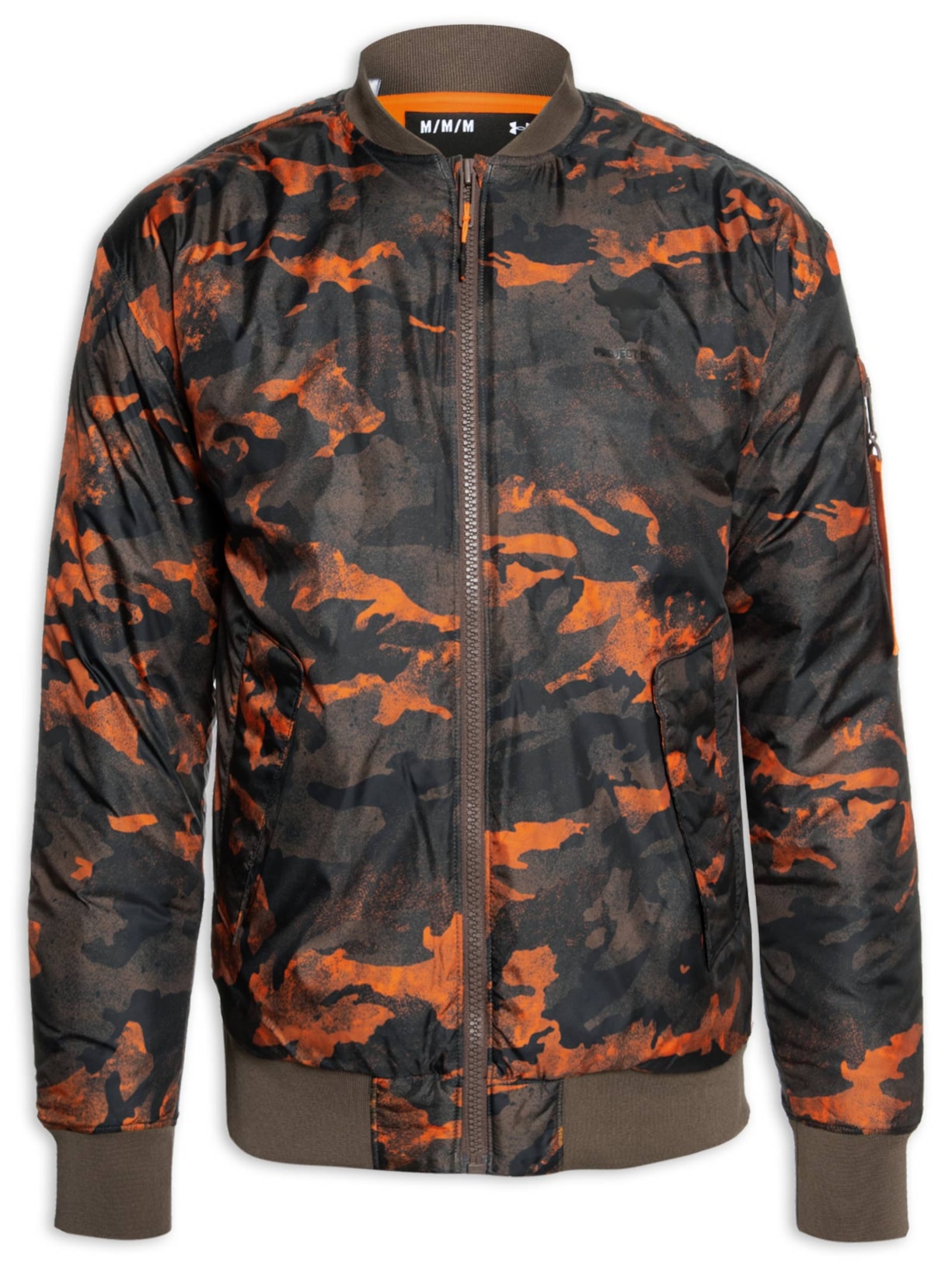 Jaqueta Masculina Bomber Project Rock Veterans Day - Laranja