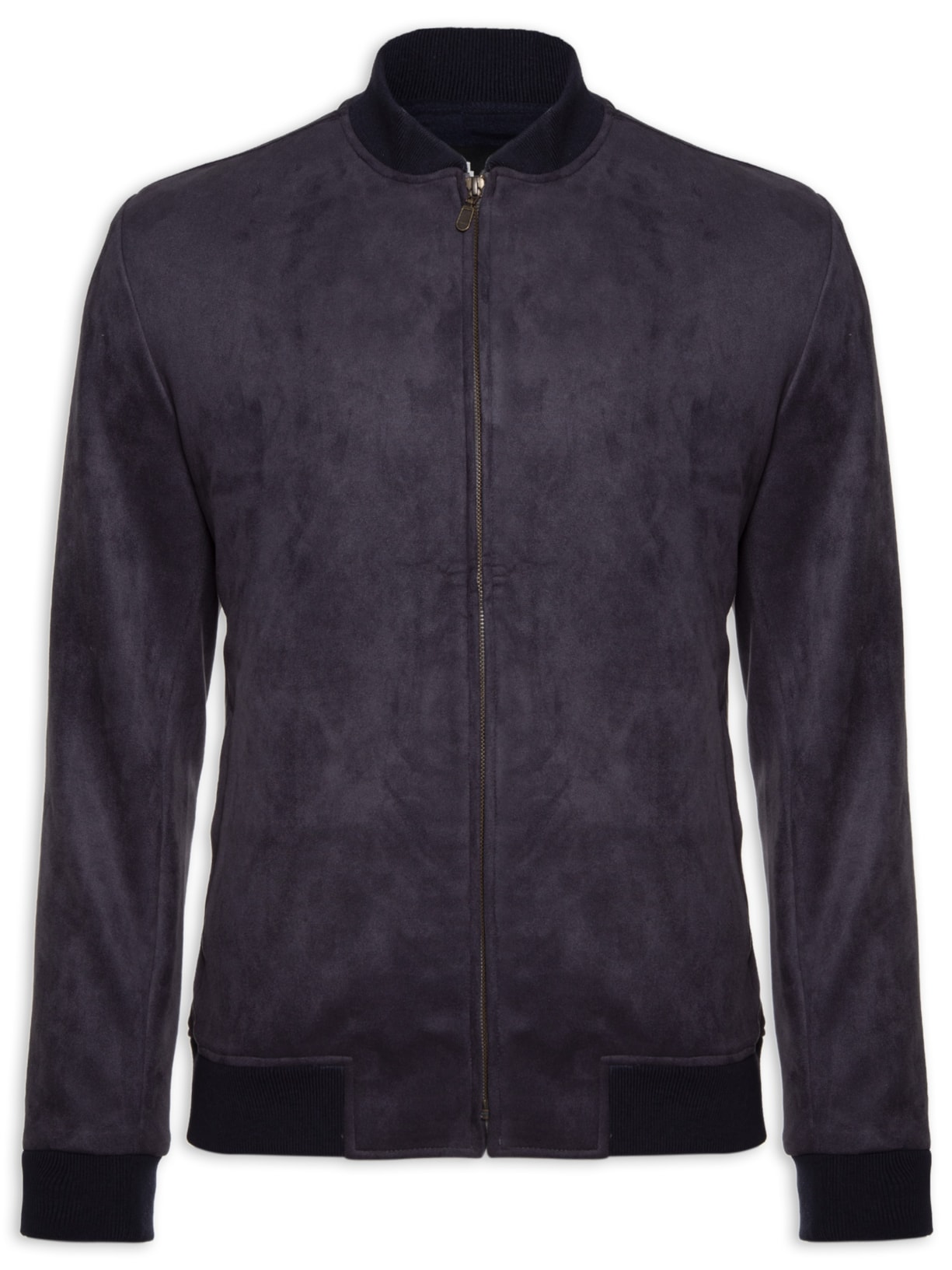 Jaqueta Masculina Bomber Suede - Azul