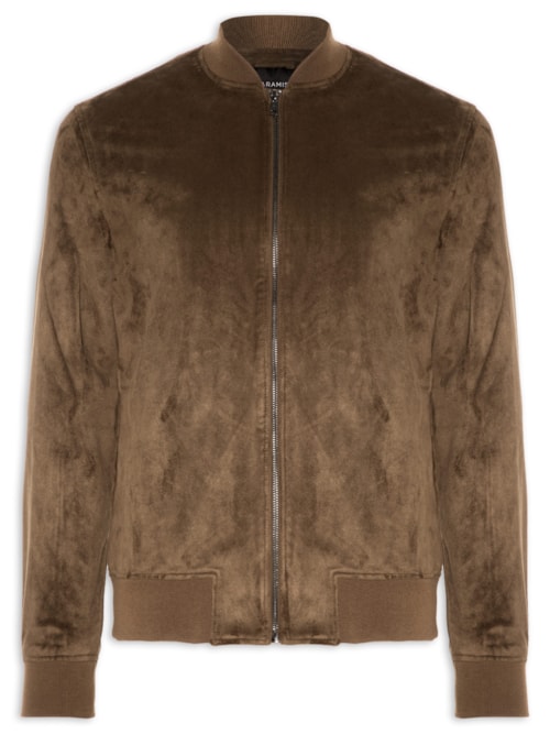 Jaqueta Masculina Bomber Suede – Marrom