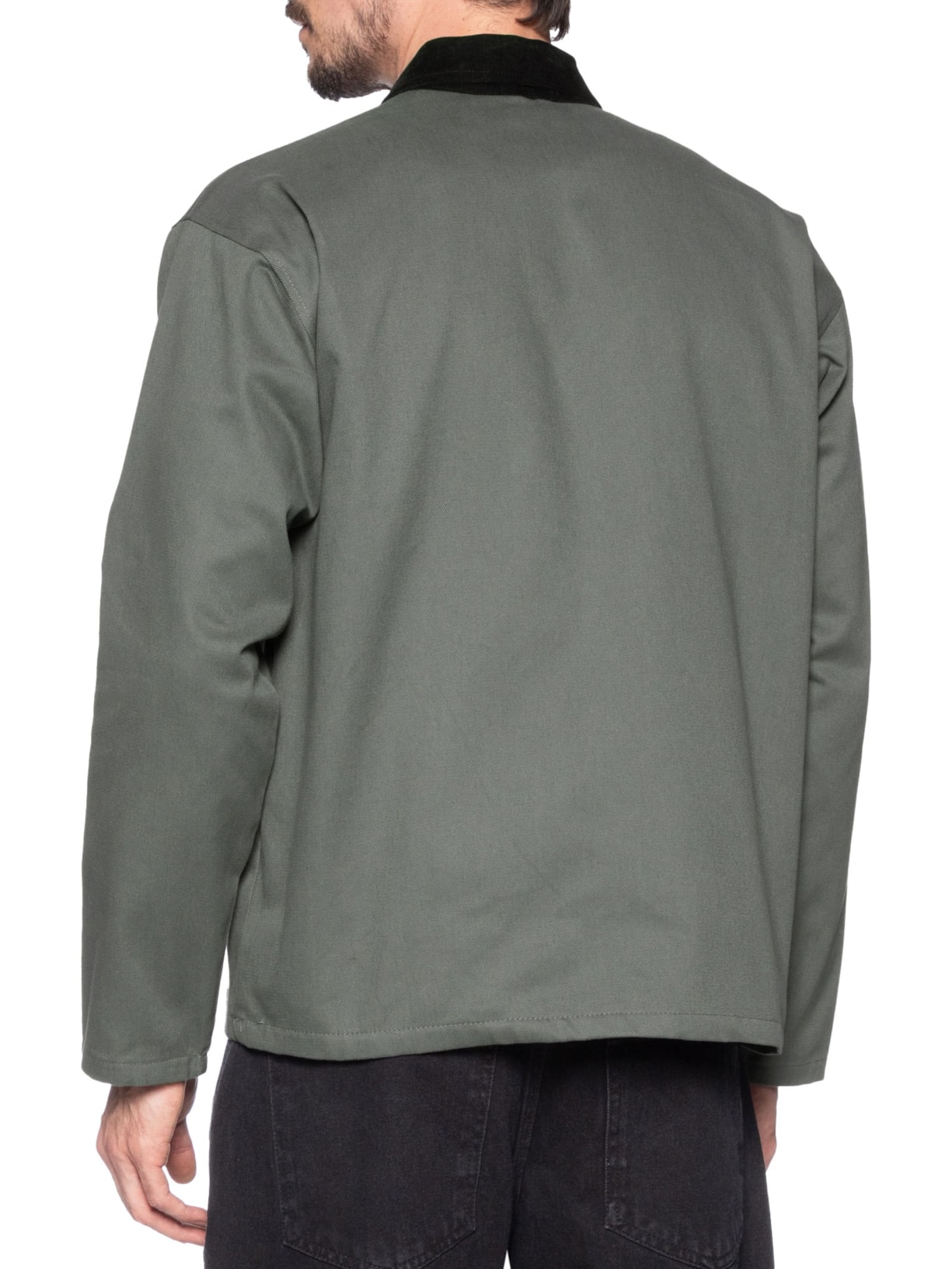 Jaqueta Masculina Boxy Twill Grey Suede Cinza Birden