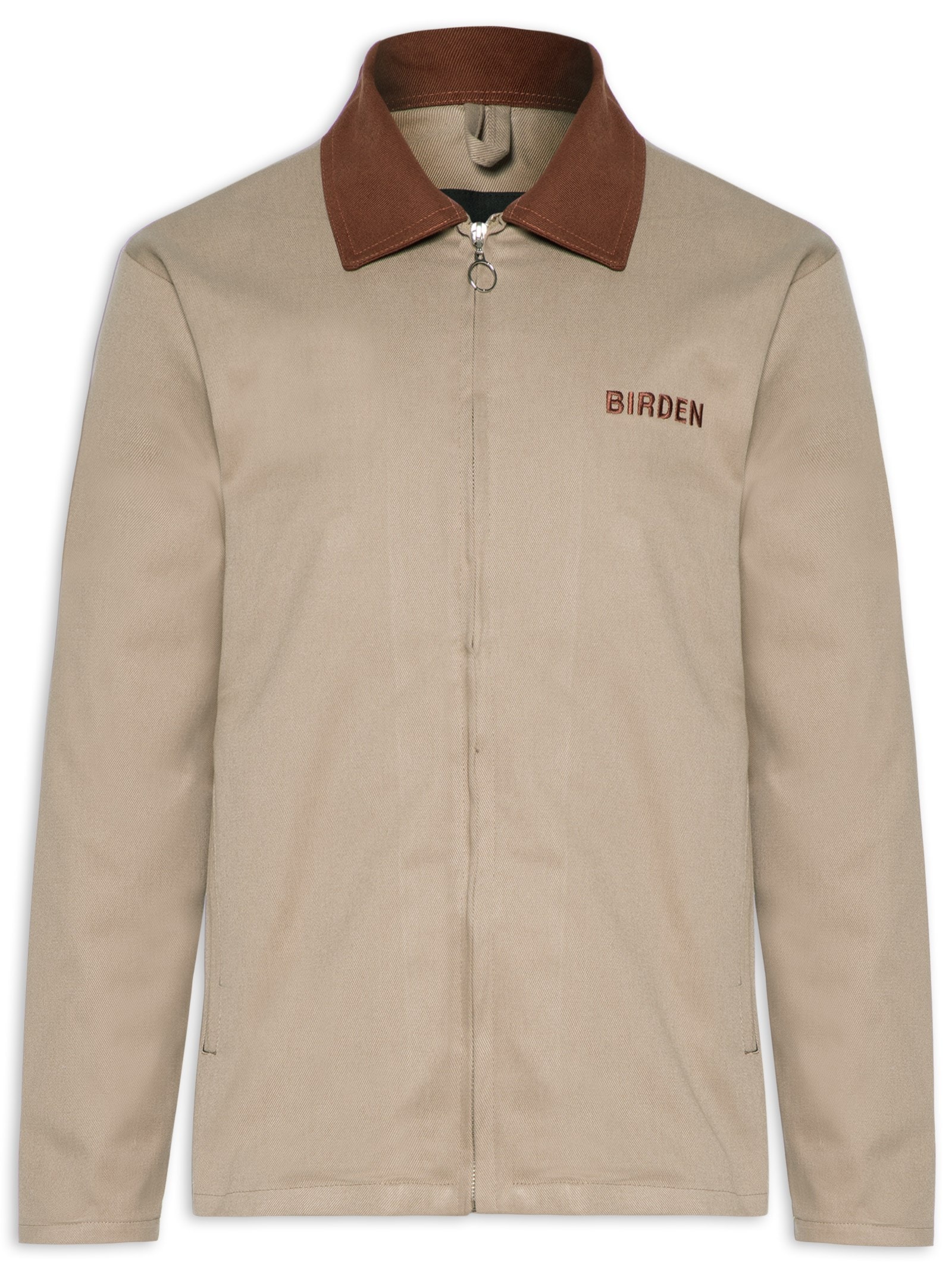 Jaqueta Masculina Boxy Twill Khaki - Birden - Bege