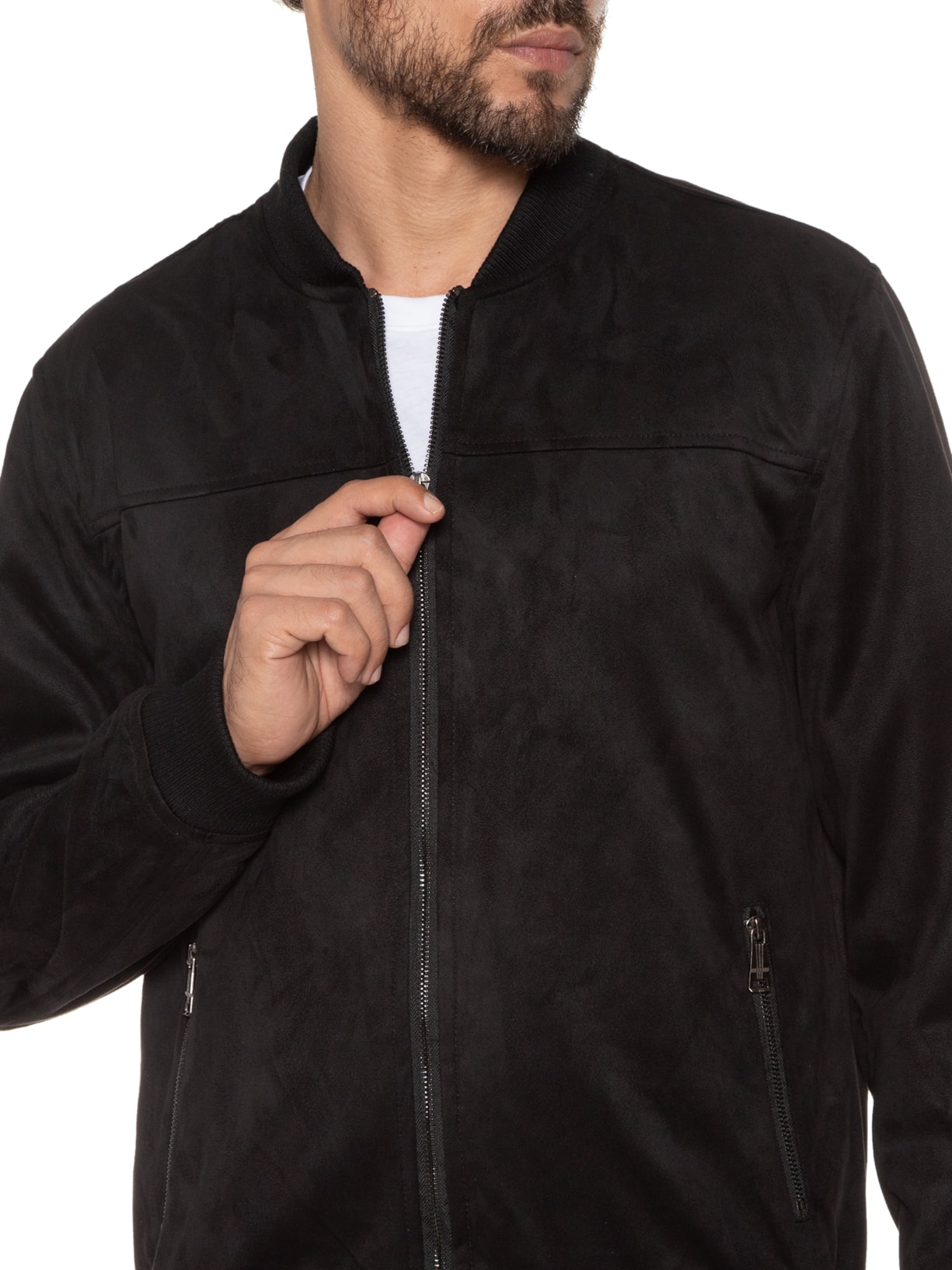 Jaqueta Masculina Camurça '2 Essential Preto - Main Image