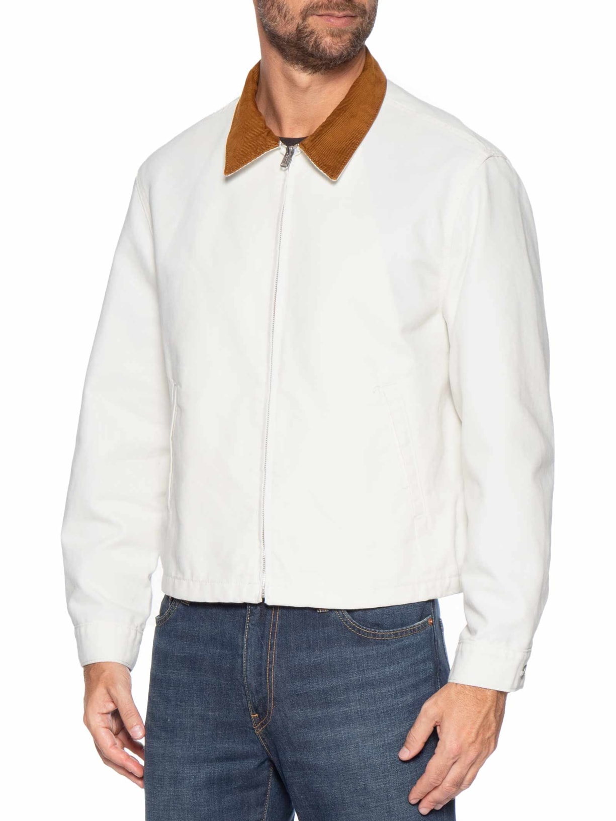 Jaqueta Masculina Castro Full Zip – Branco Levi's