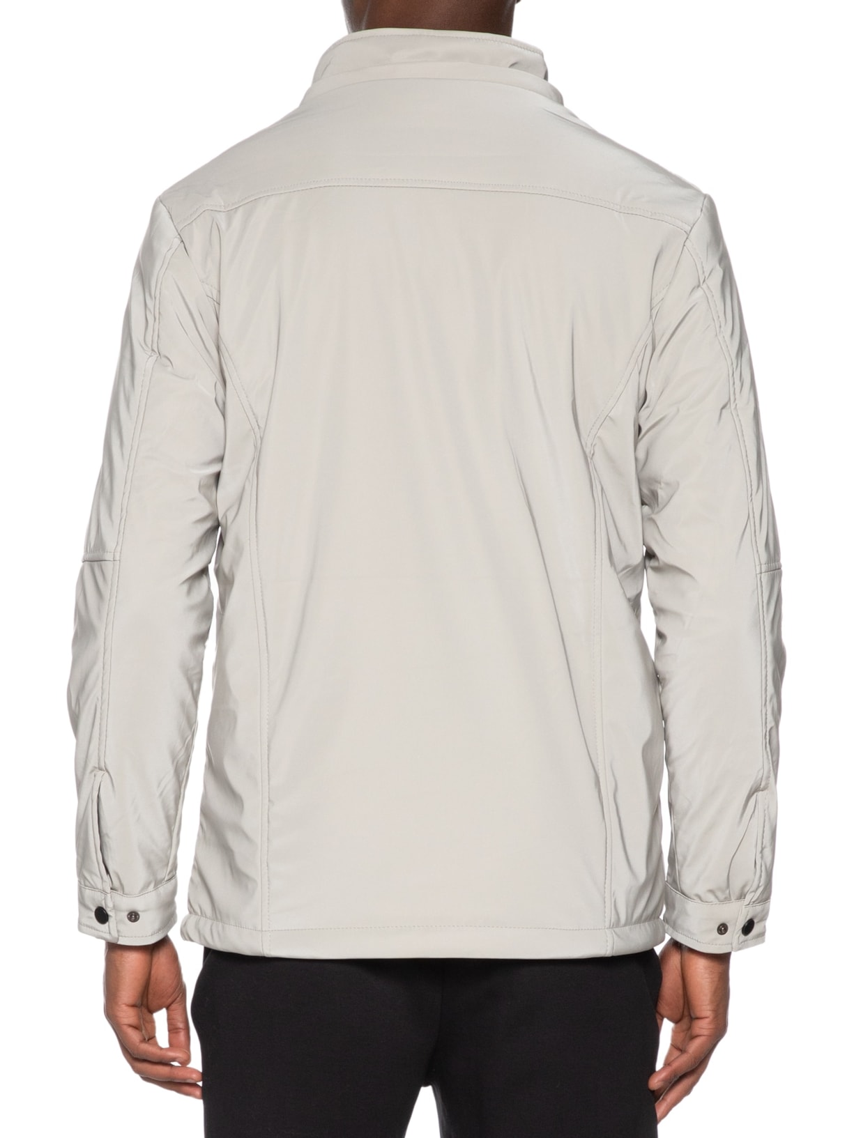 Jaqueta Masculina Casual Básica Com Capuz Cinza Basiq Men